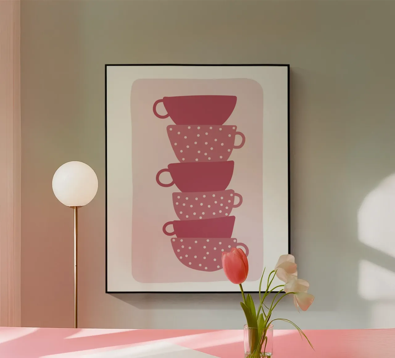 Tassen acrylic glass by Mia Nissen