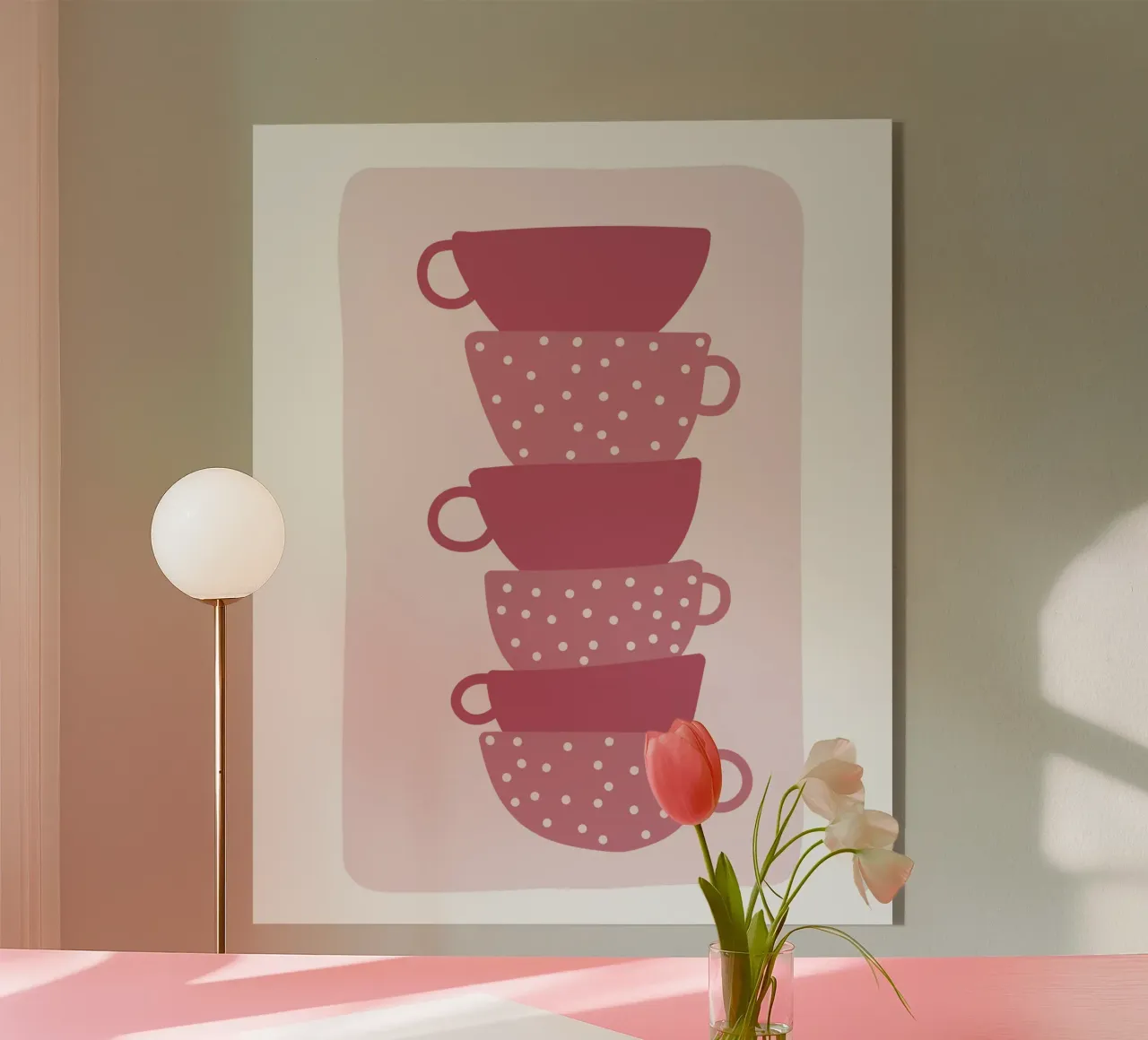 Tassen acrylic glass by Mia Nissen