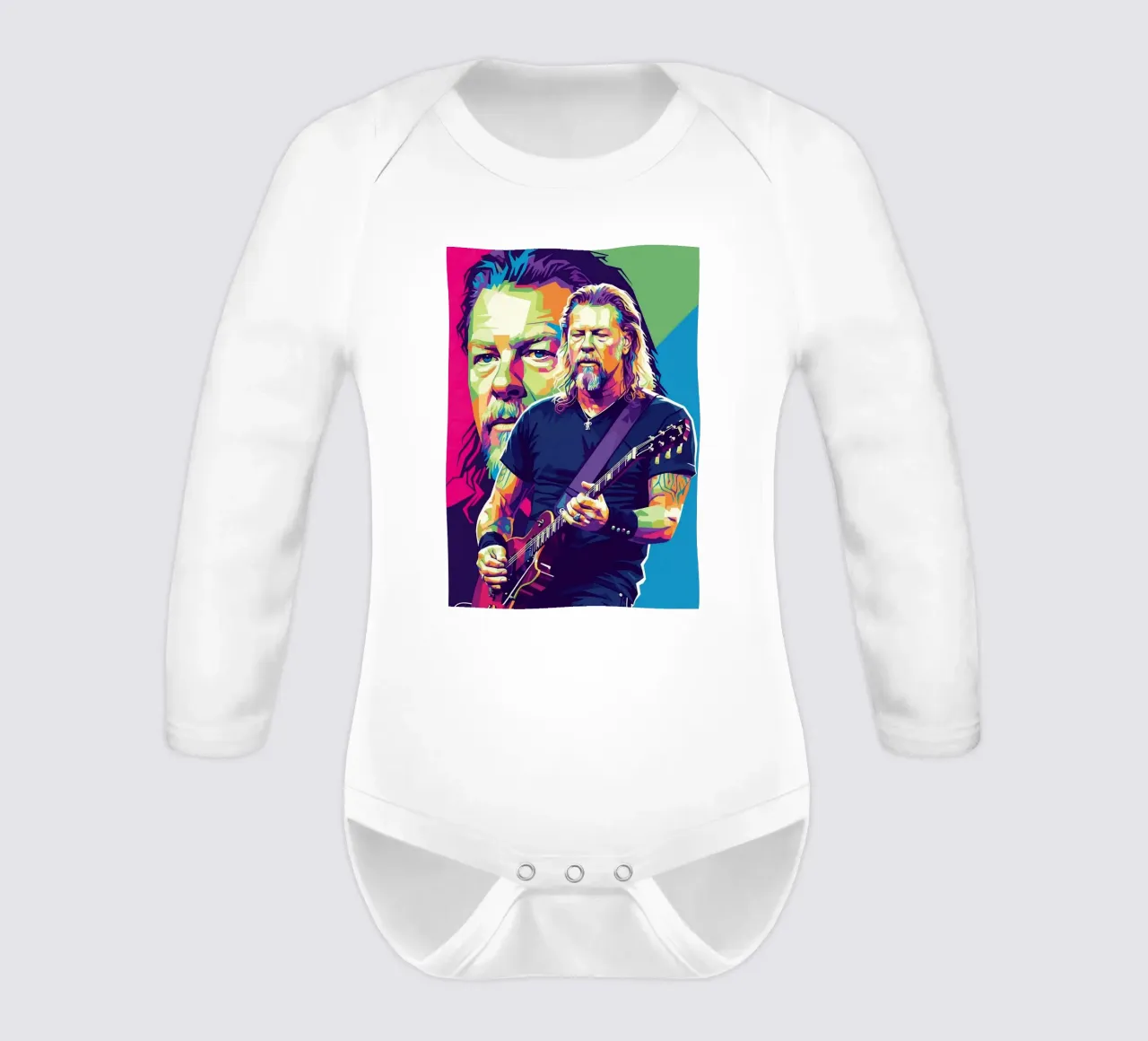 James Hetfield performance body neonato maniche lunghe da Hantamrata