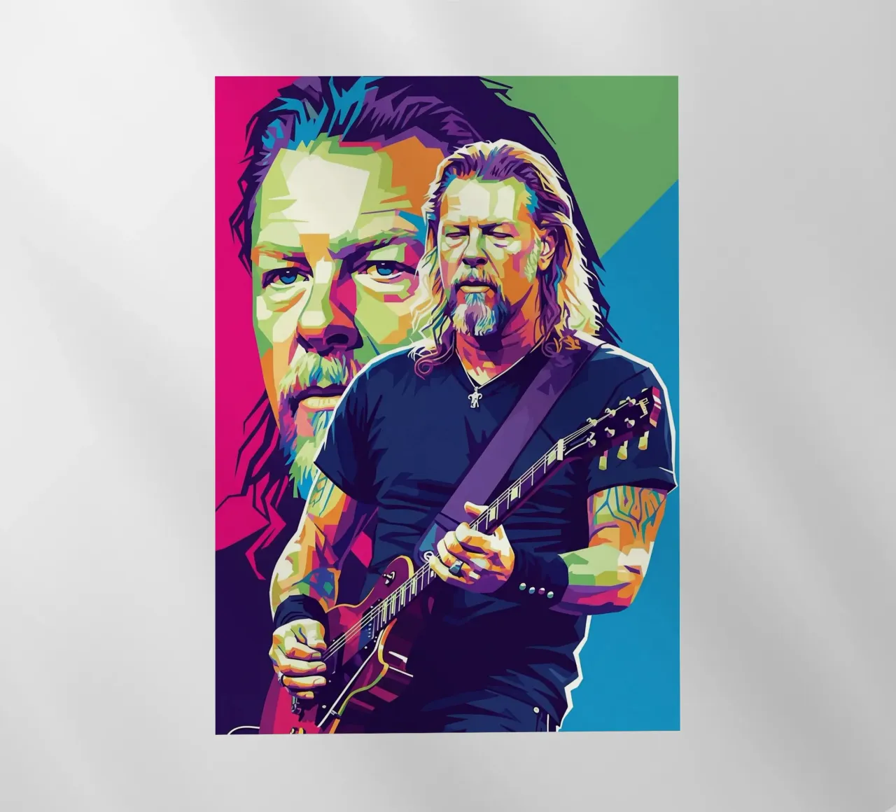 James Hetfield performance pellicola backlit da Hantamrata