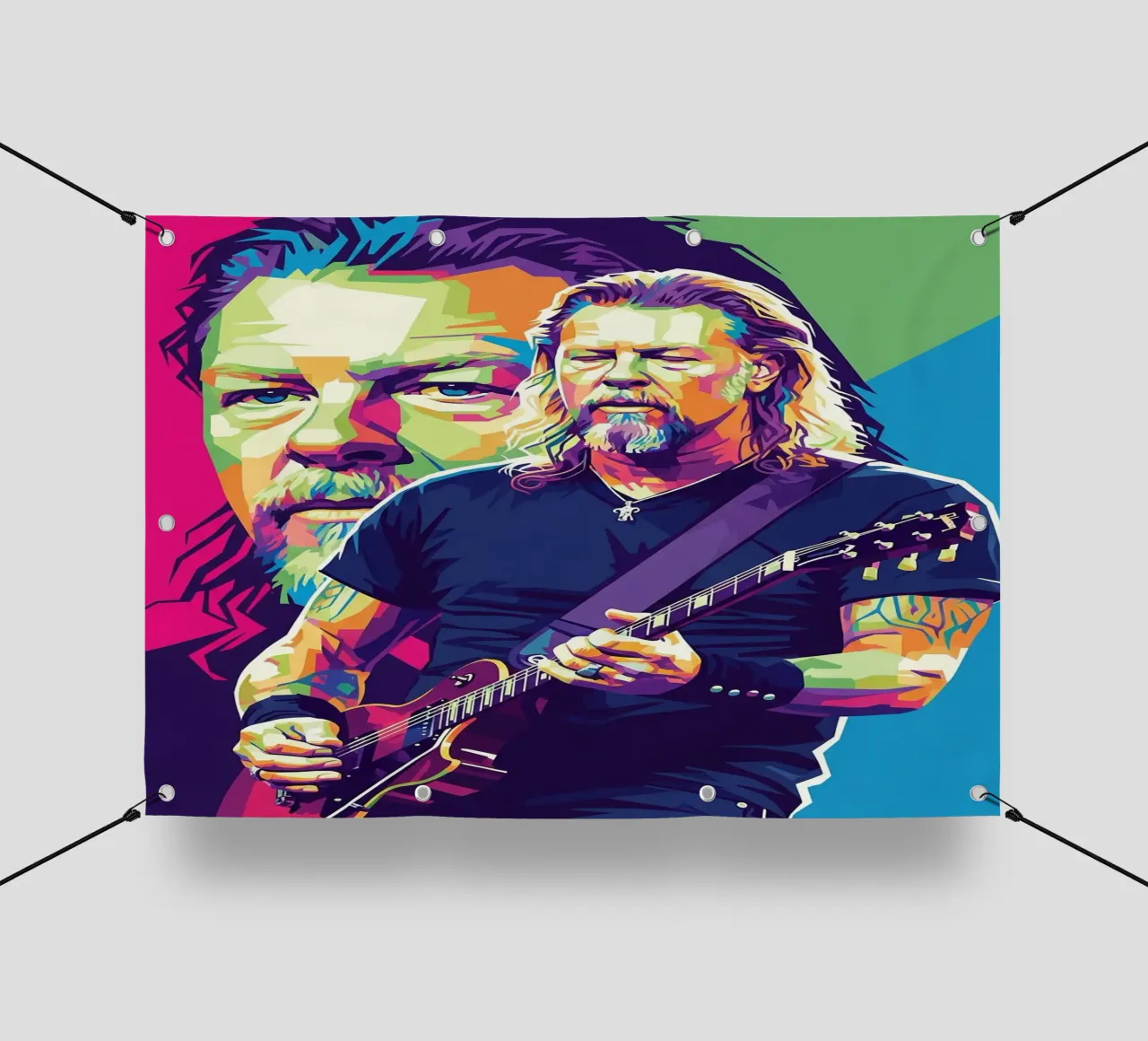 James Hetfield performance telo in pvc da Hantamrata