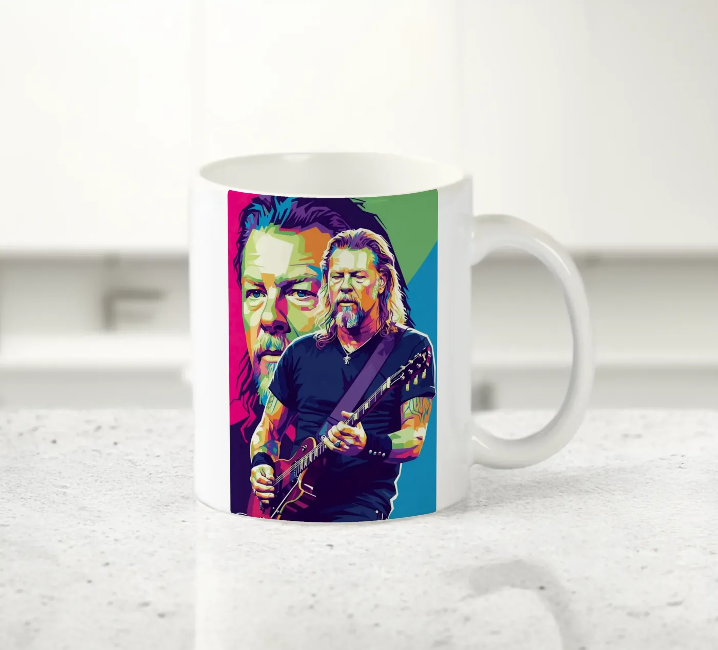 James Hetfield performance ceramic mug by Hantamrata