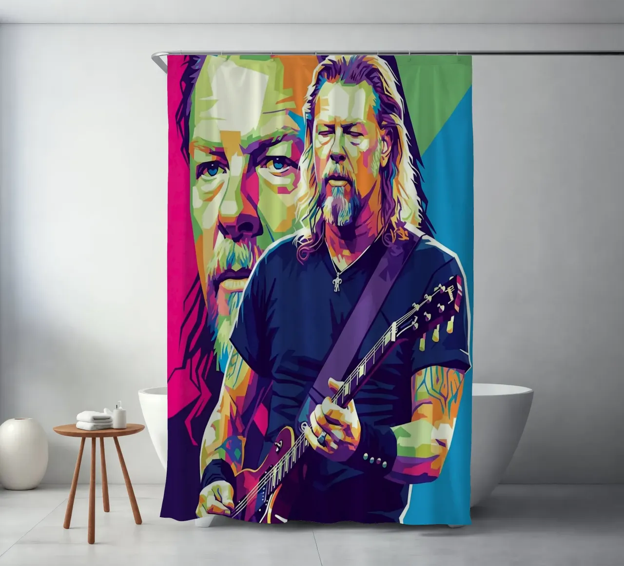 James Hetfield performance tenda da doccia da Hantamrata