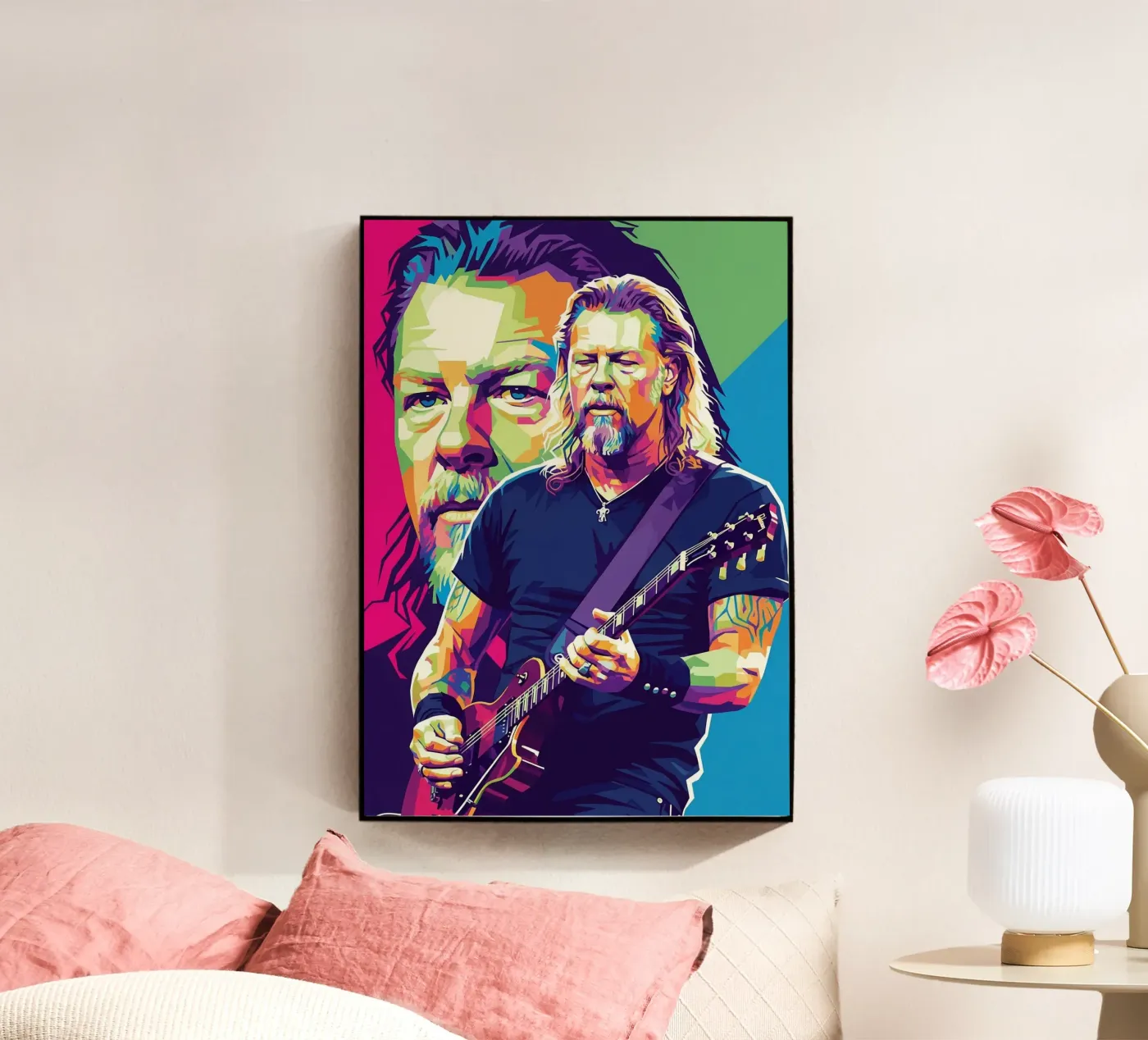 James Hetfield performance plexiglass da Hantamrata