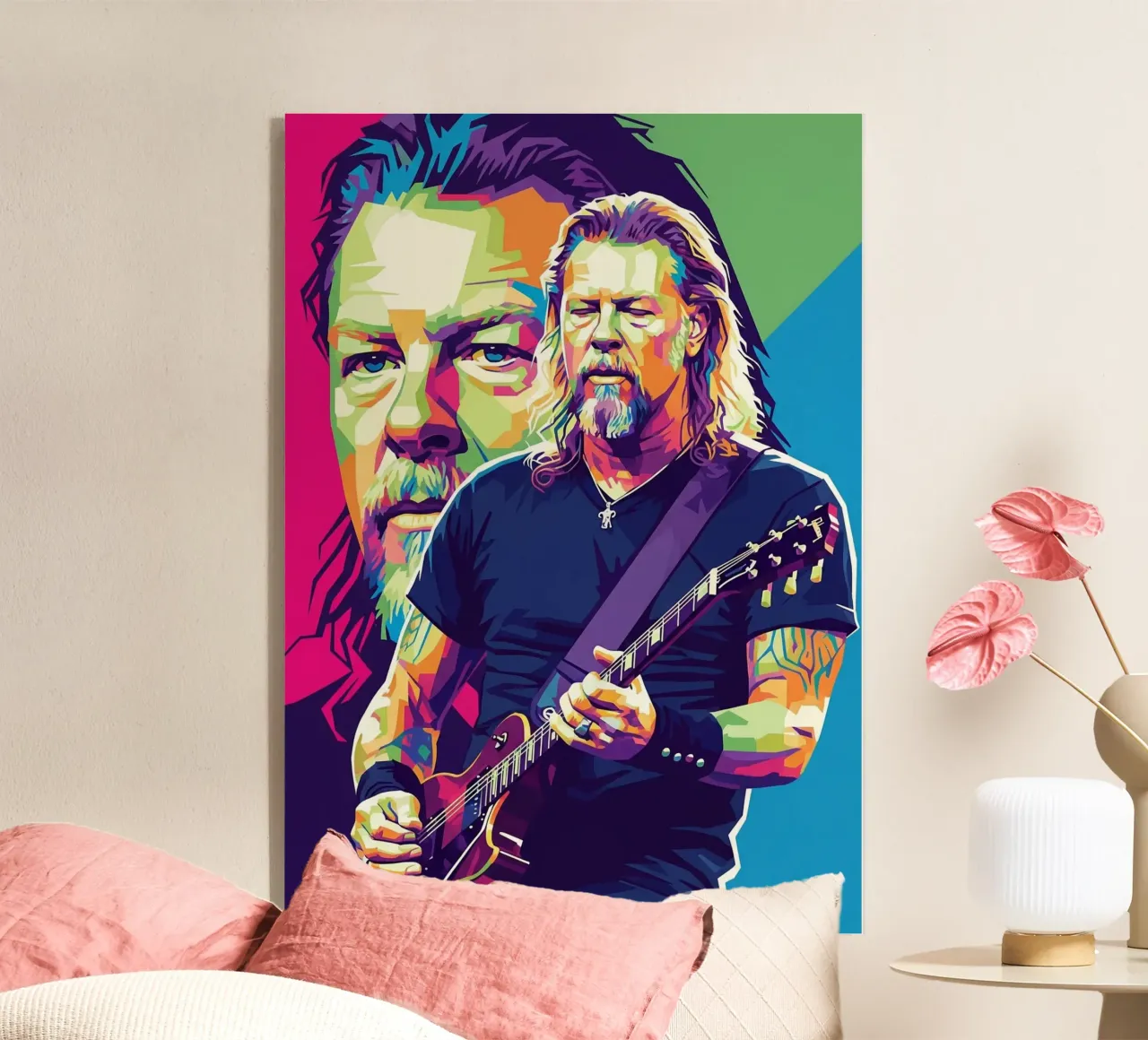 James Hetfield performance plexiglass da Hantamrata