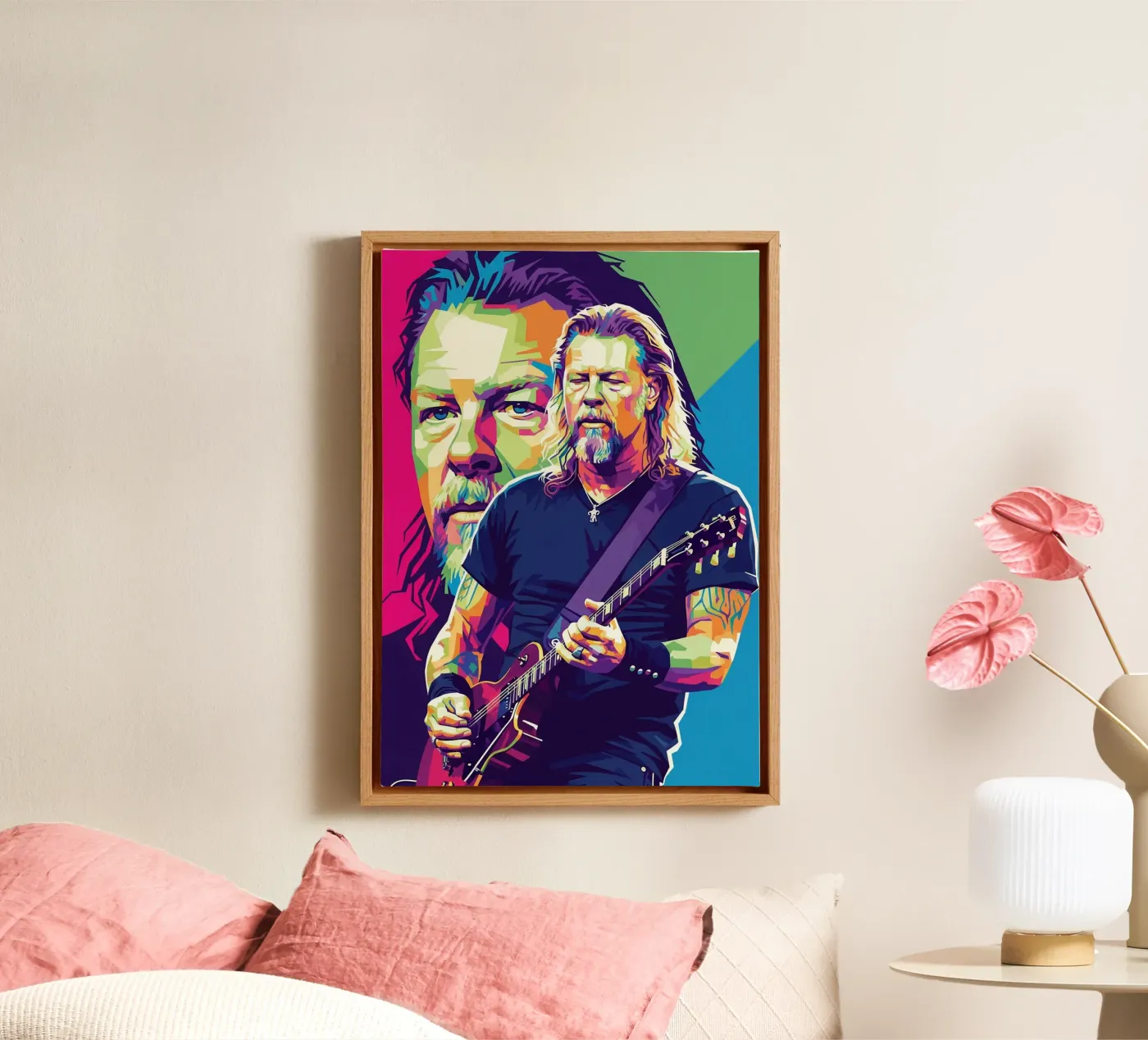 James Hetfield performance tela da Hantamrata
