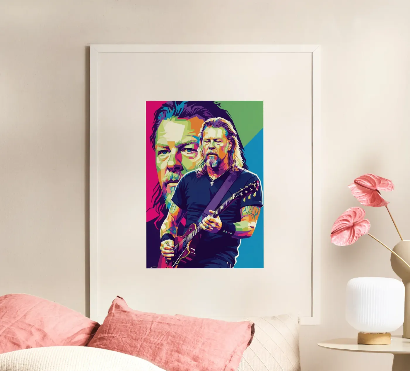 James Hetfield performance poster van Hantamrata