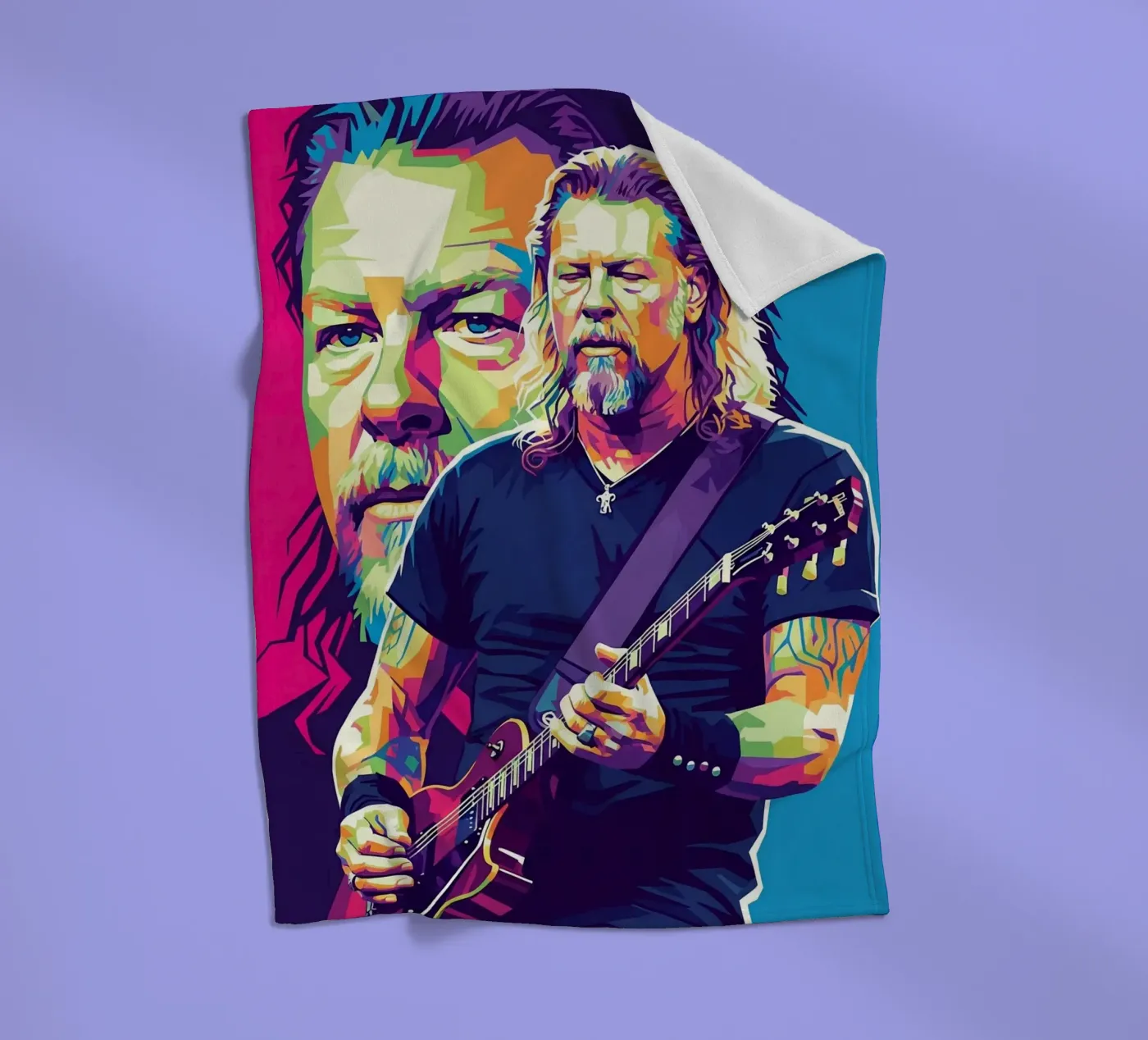 James Hetfield performance Fleecedecke von Hantamrata