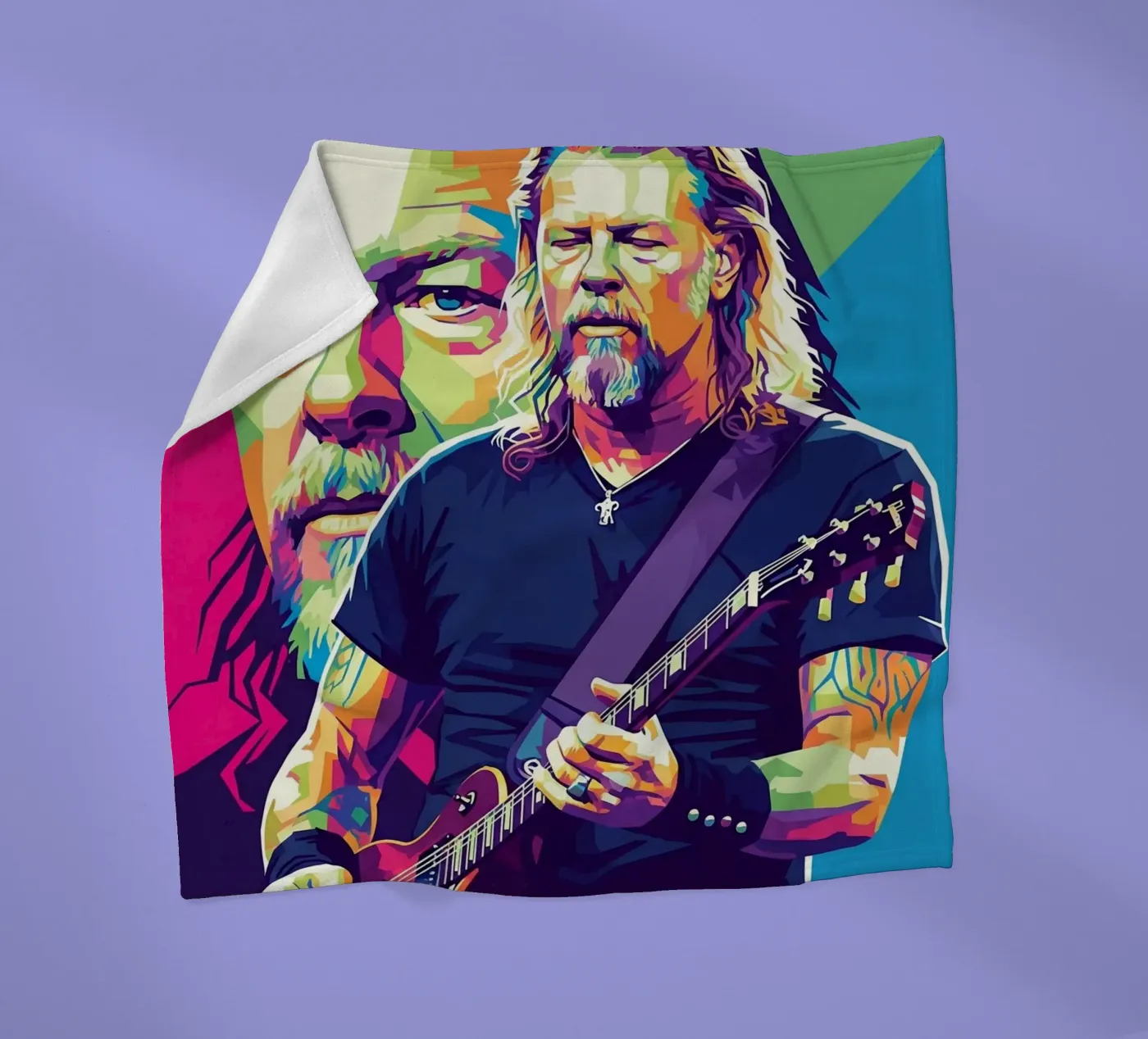 James Hetfield performance Fleecedecke von Hantamrata