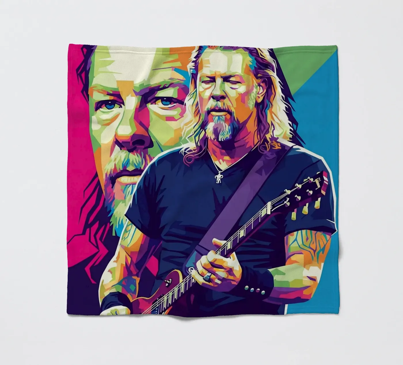 James Hetfield performance Fleecedecke von Hantamrata