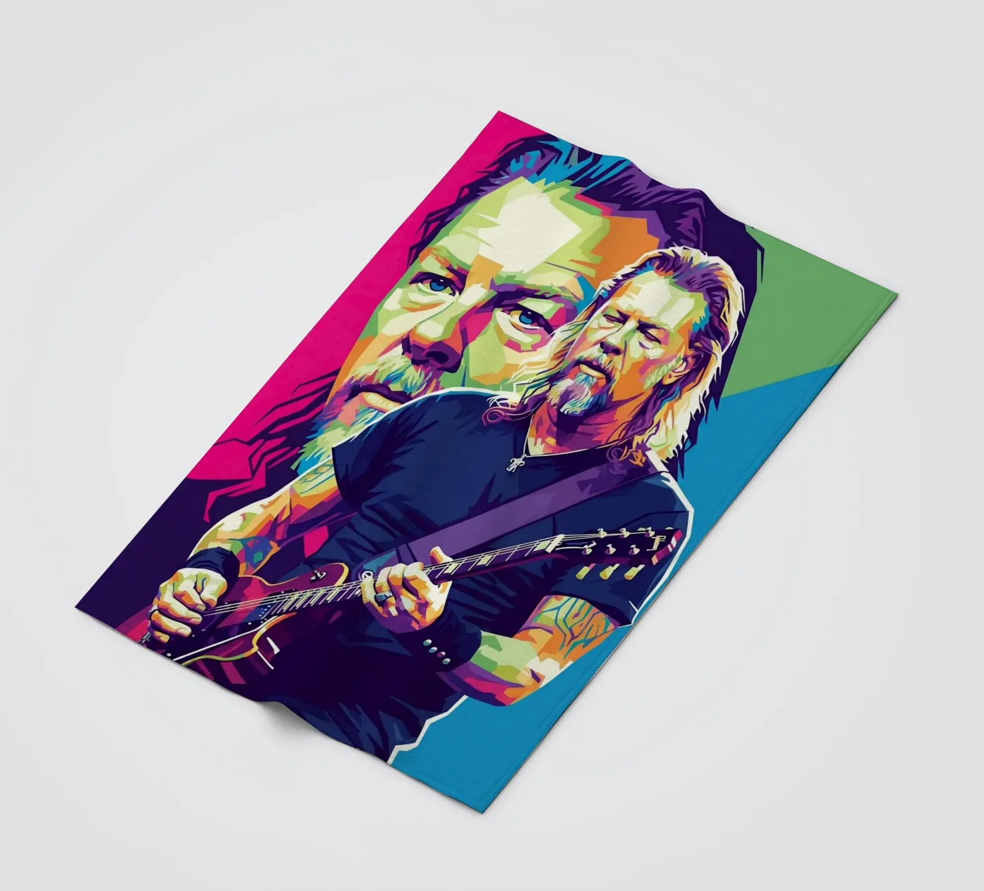 James Hetfield performance Fleecedecke von Hantamrata