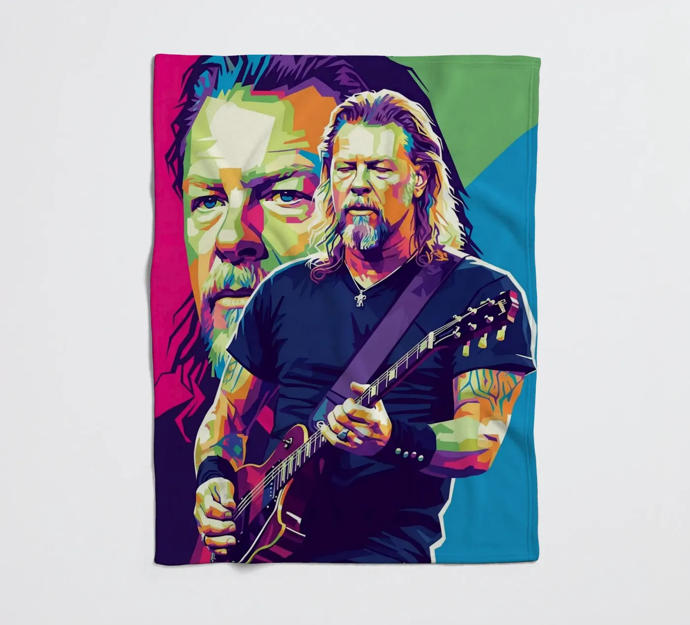 James Hetfield performance Fleecedecke von Hantamrata