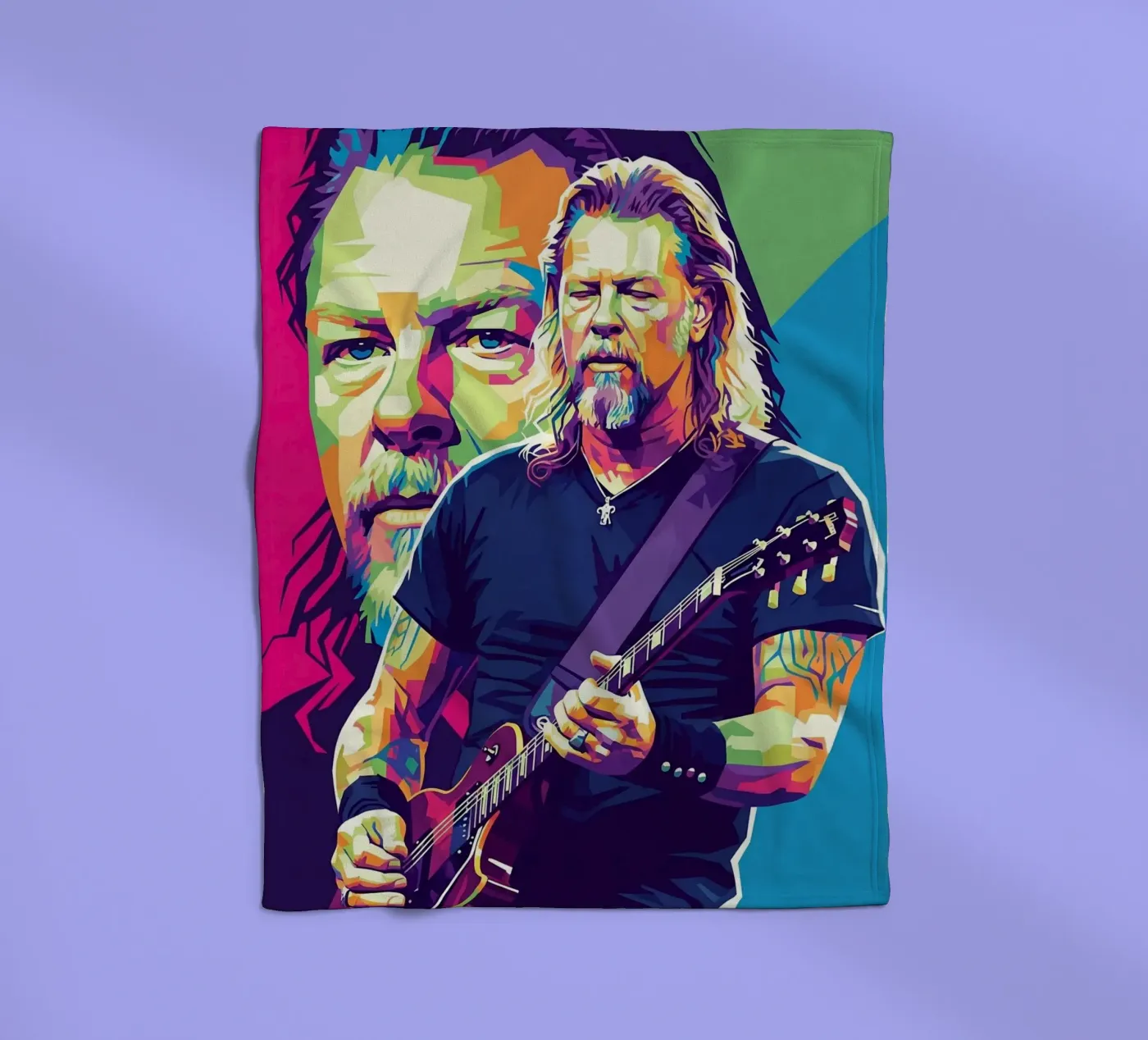 James Hetfield performance Fleecedecke von Hantamrata
