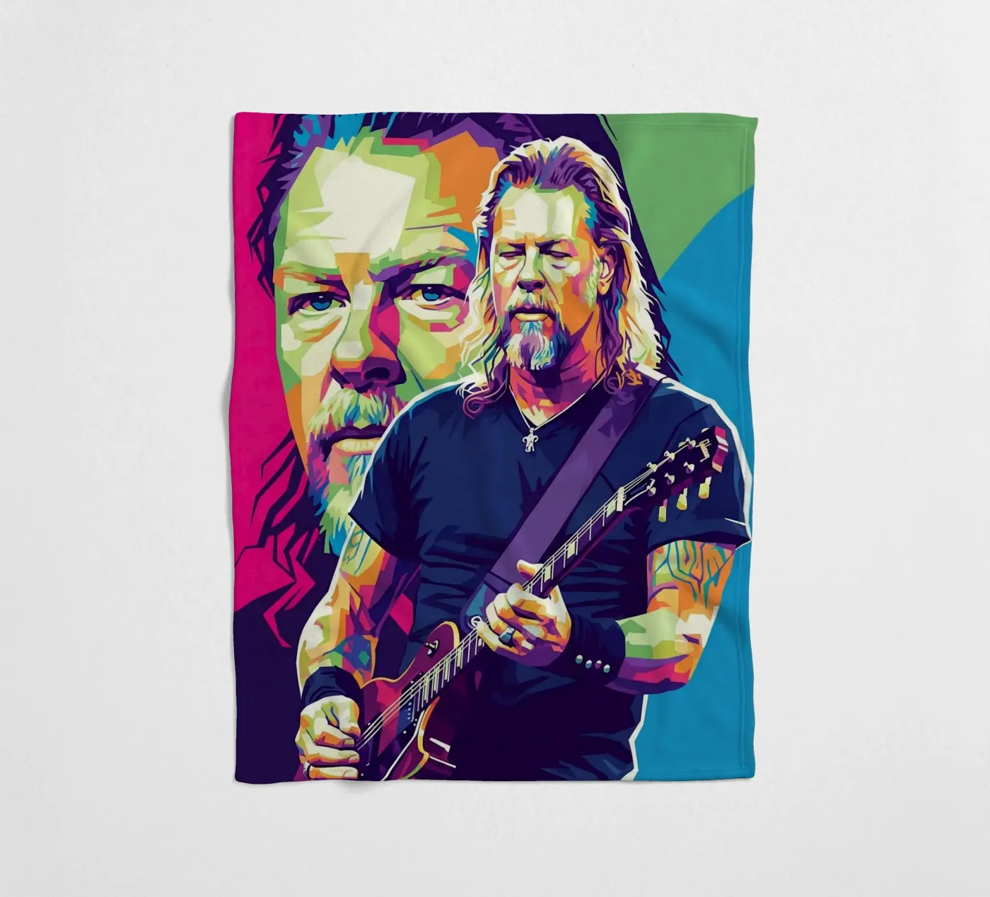 James Hetfield performance Fleecedecke von Hantamrata