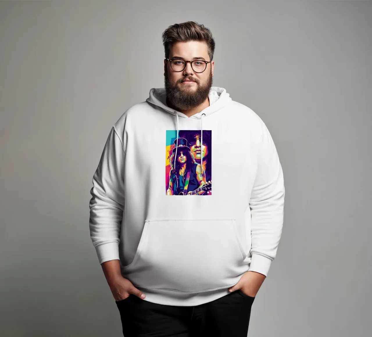 Slash - WPAP art style (1) felpa con cappuccio da Hantamrata