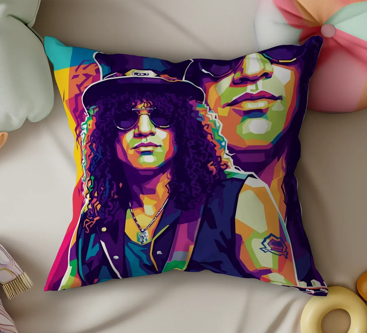 Slash - WPAP art style (1) cuscino da Hantamrata
