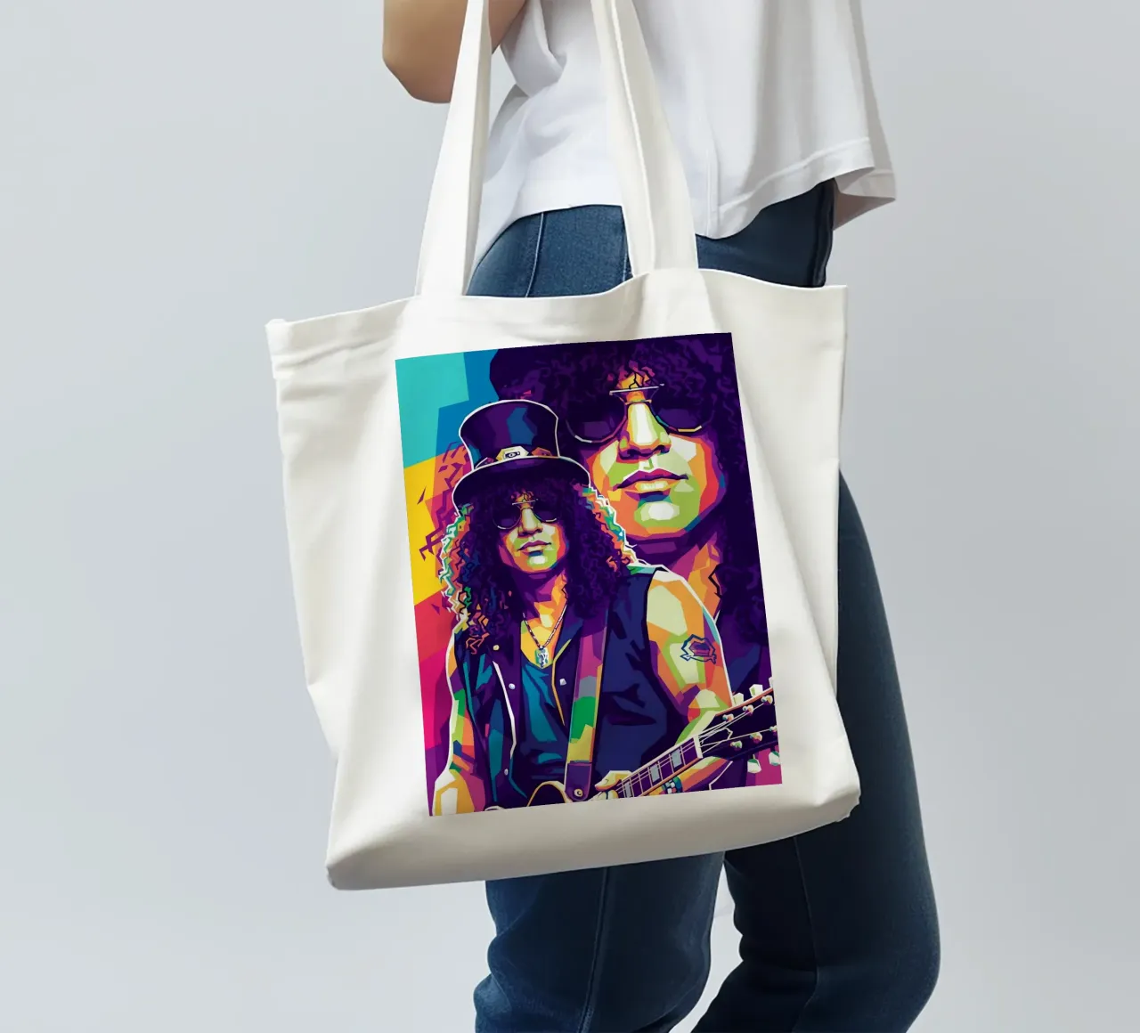 Slash - WPAP art style (1) borsa in juta da Hantamrata