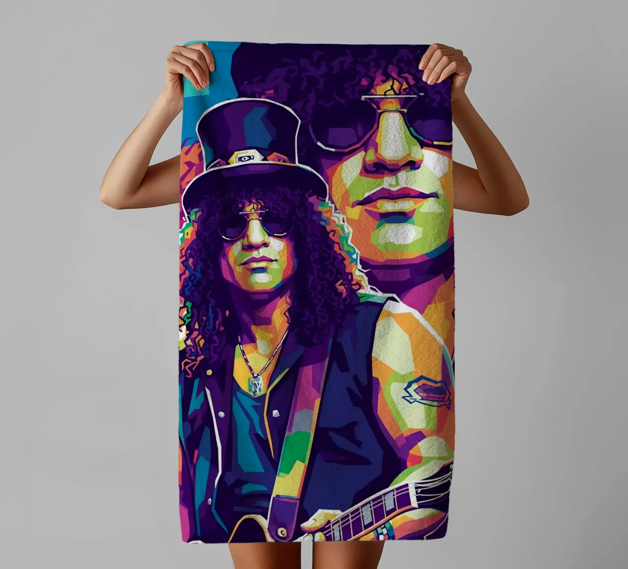 Slash - WPAP art style (1) towel by Hantamrata