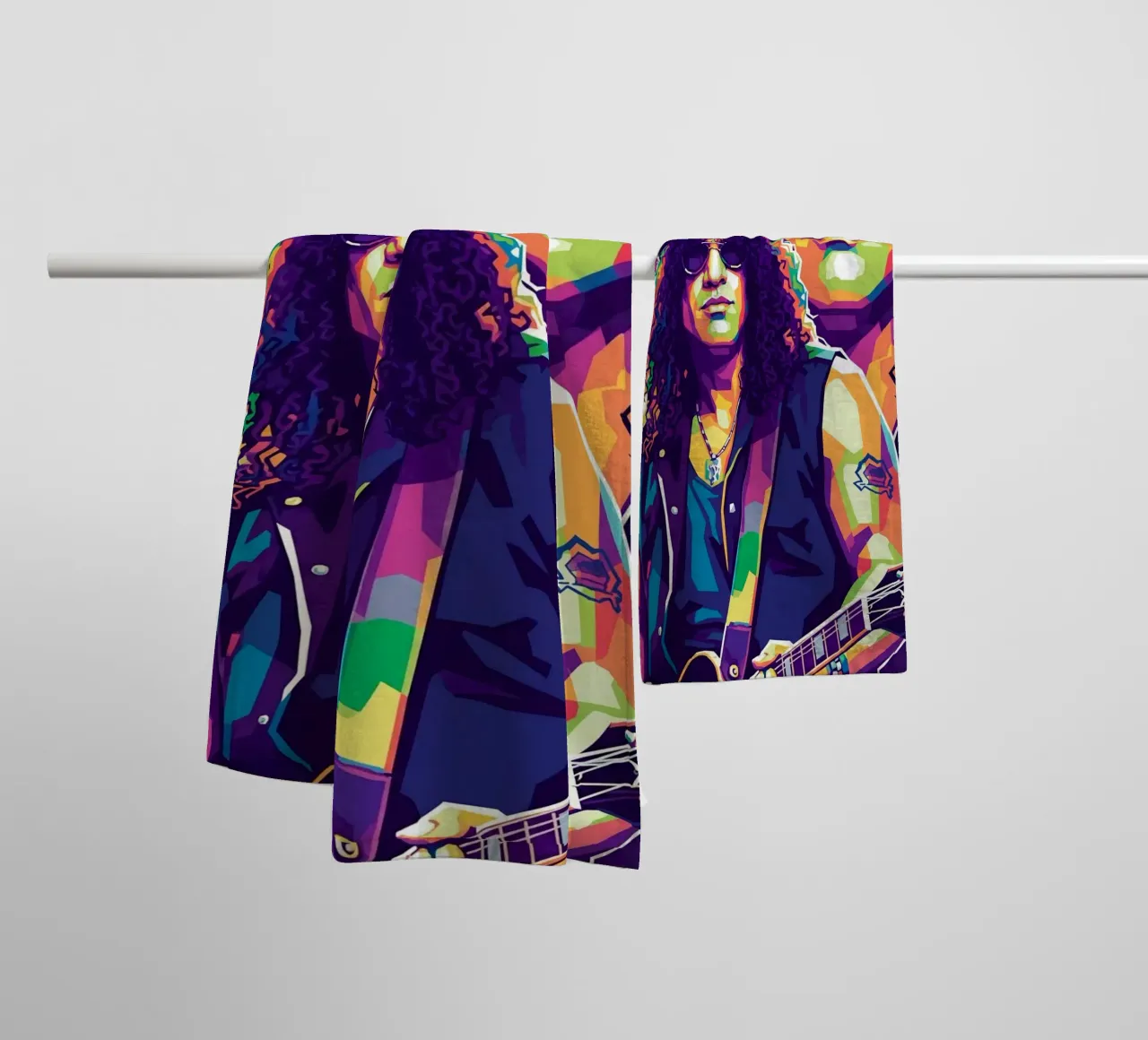 Slash - WPAP art style (1) badhanddoek van Hantamrata
