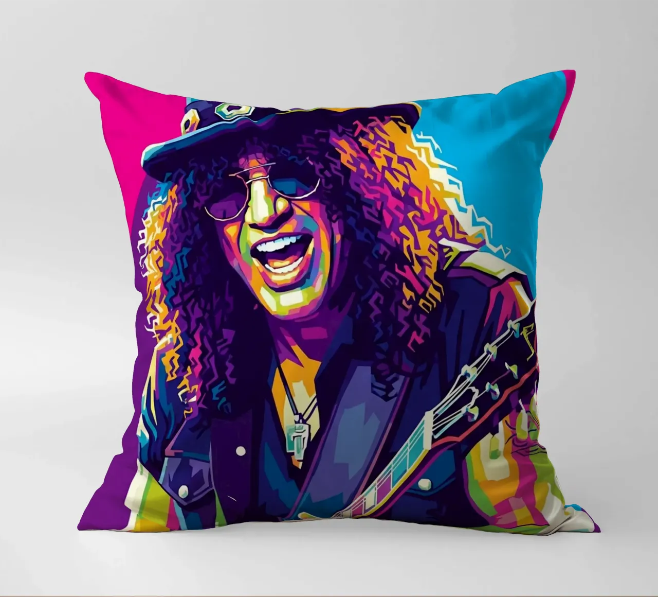 Slash - WPAP art style (2) Kissen von Hantamrata