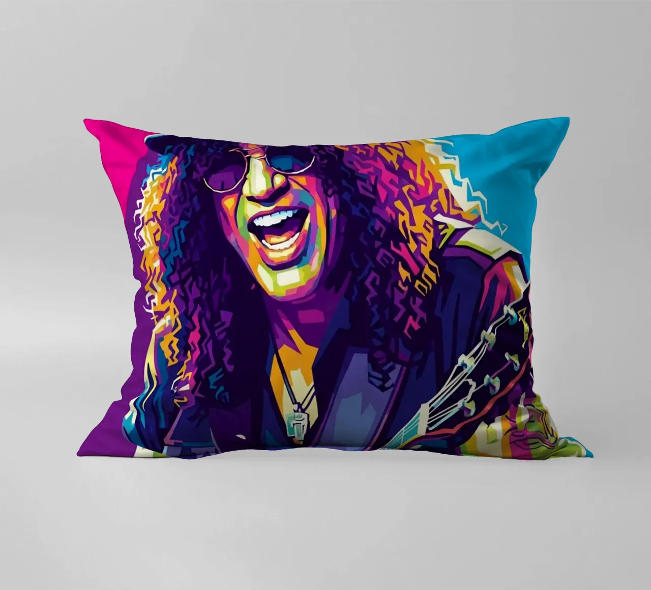 Slash - WPAP art style (2) Kissen von Hantamrata