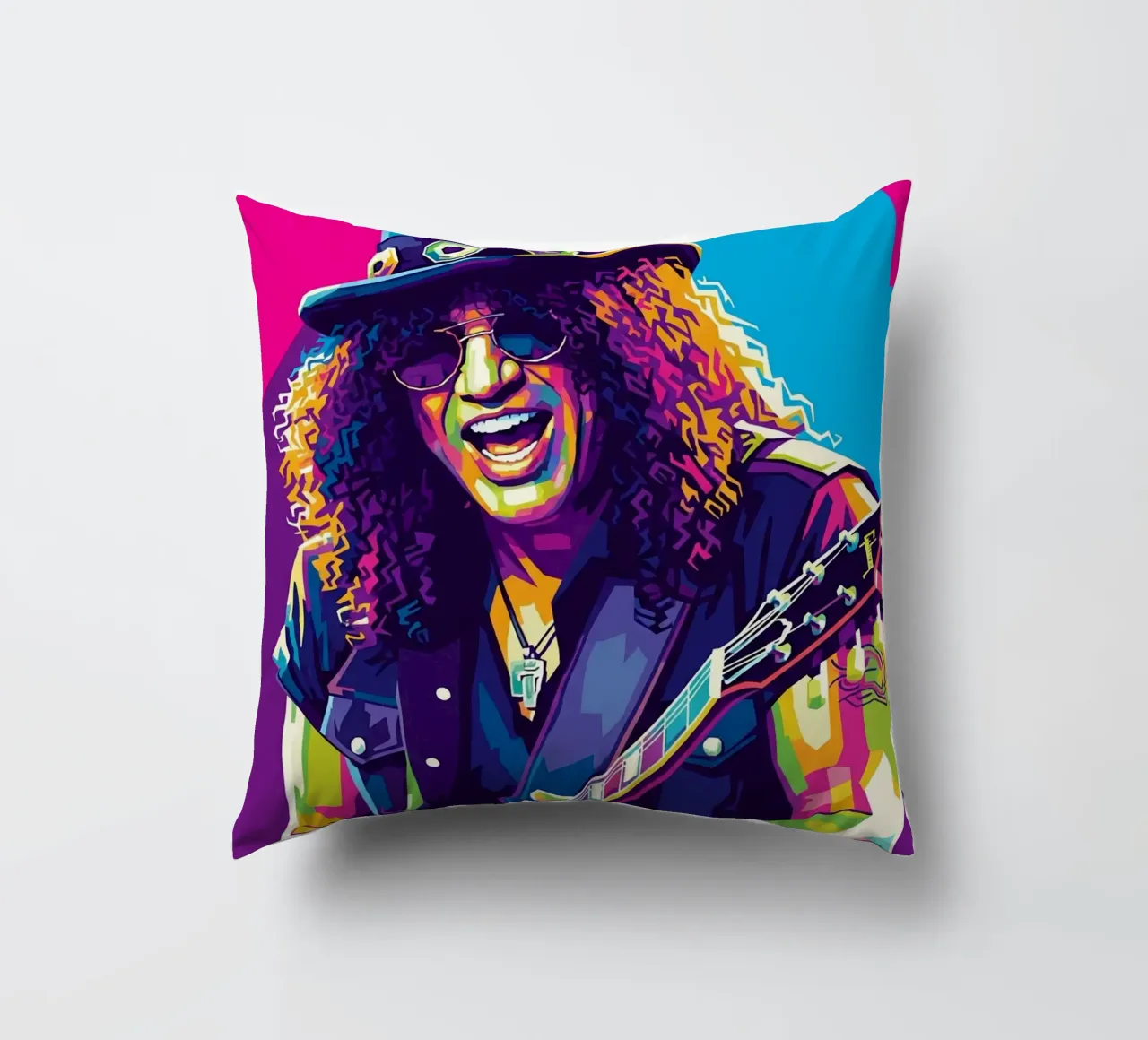 Slash - WPAP art style (2) Kissen von Hantamrata