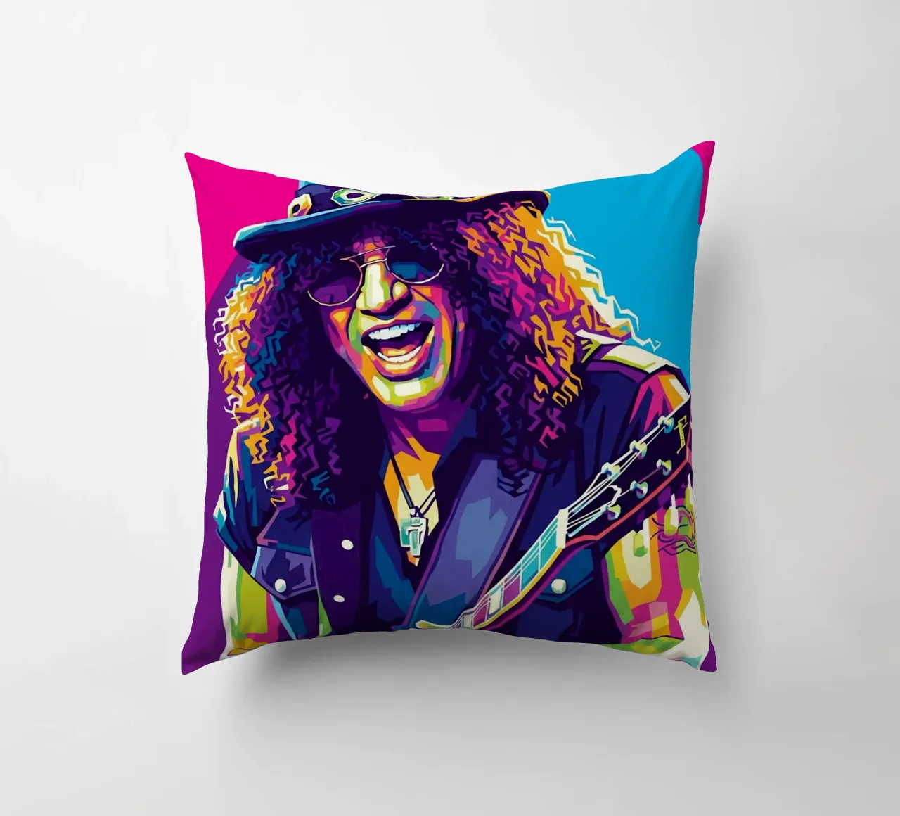 Slash - WPAP art style (2) Kissen von Hantamrata