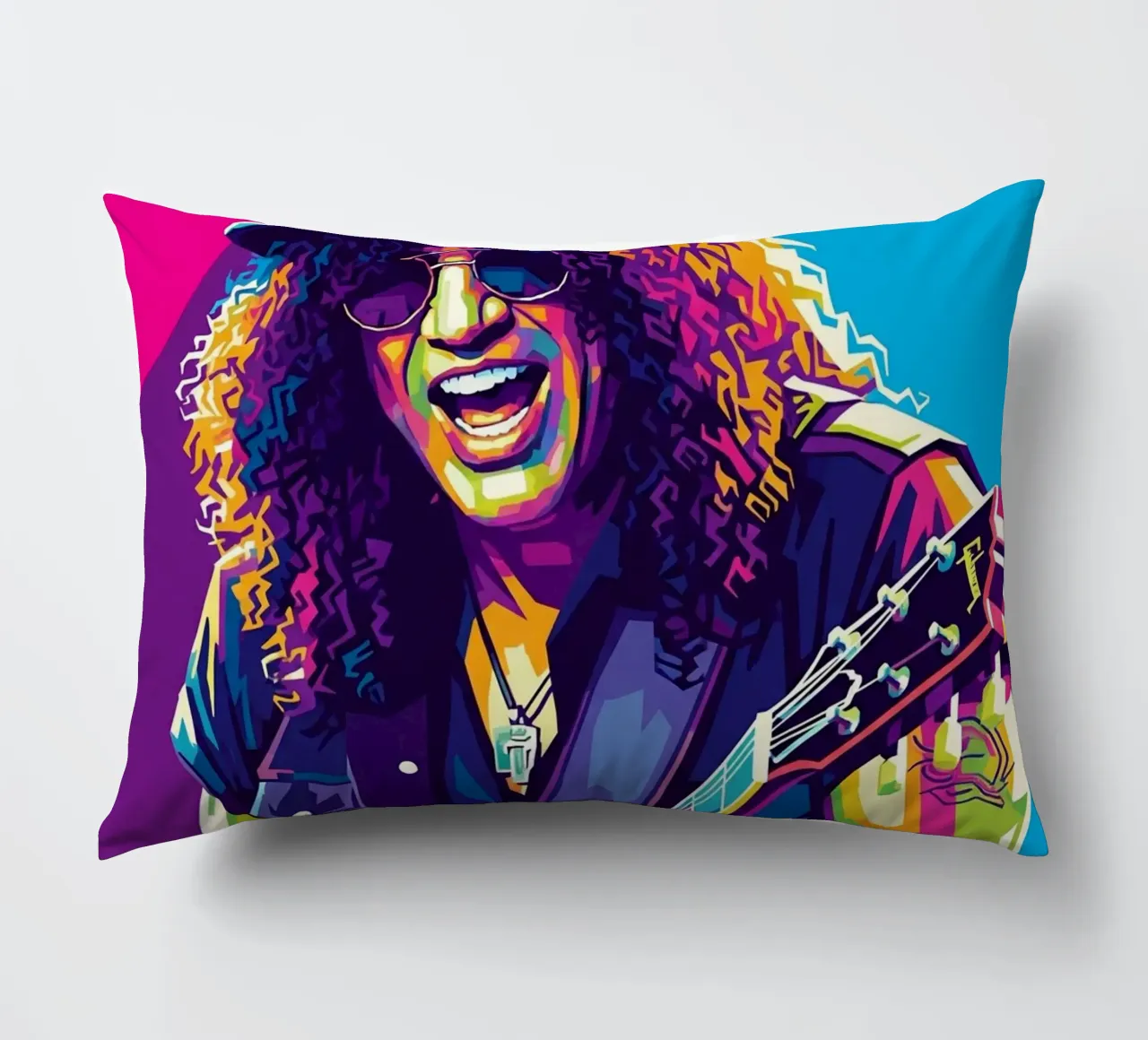 Slash - WPAP art style (2) Kissen von Hantamrata