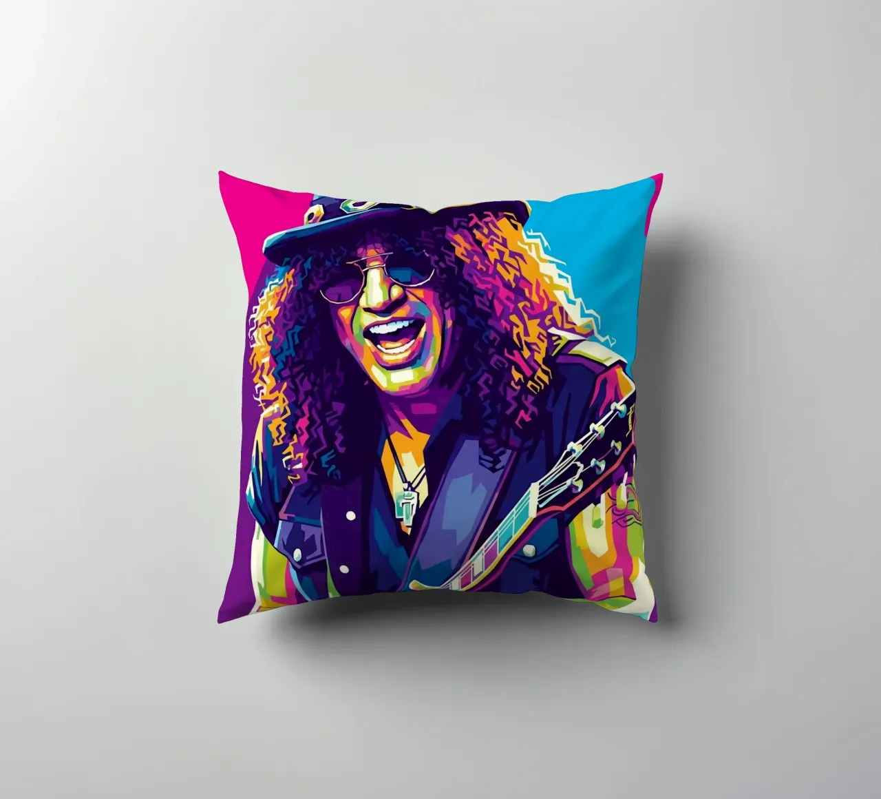 Slash - WPAP art style (2) Kissen von Hantamrata