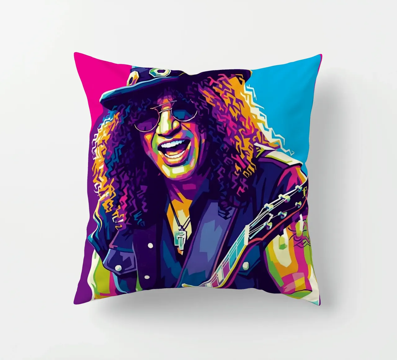Slash - WPAP art style (2) Kissen von Hantamrata