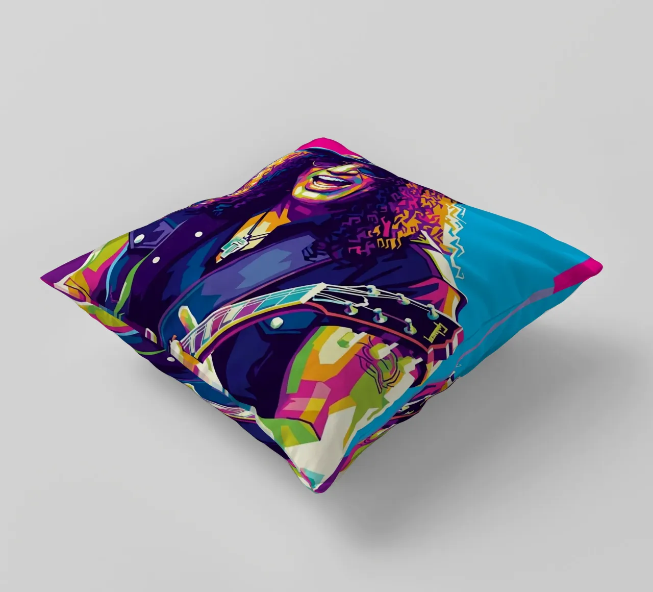 Slash - WPAP art style (2) Kissen von Hantamrata