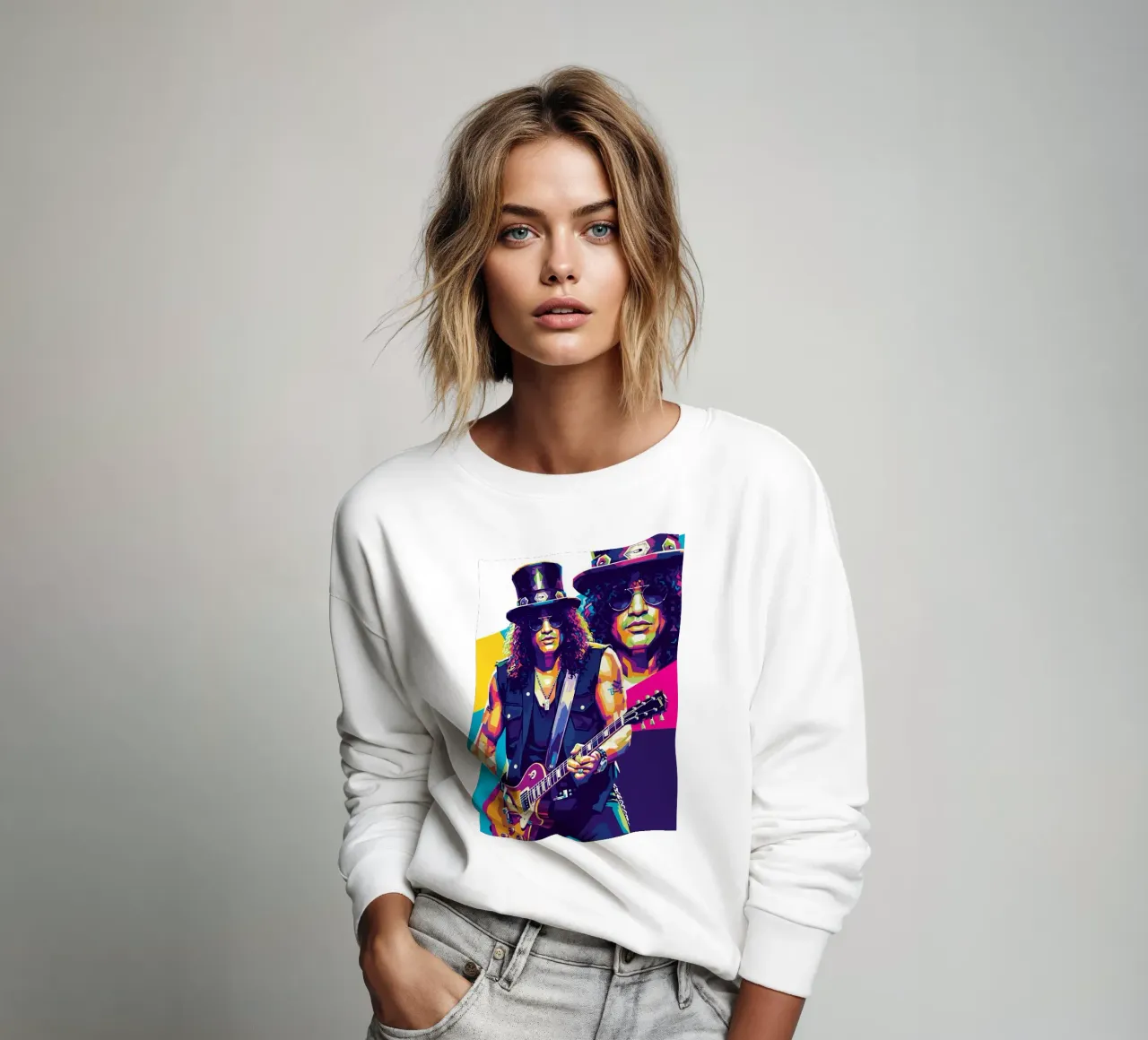 Slash - WPAP art style (3) Sweatshirt von Hantamrata