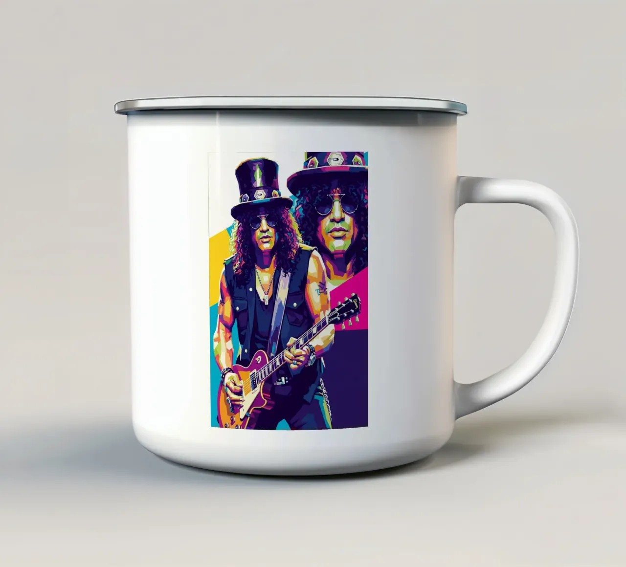 Slash - WPAP art style (3) tazza in smalto da Hantamrata