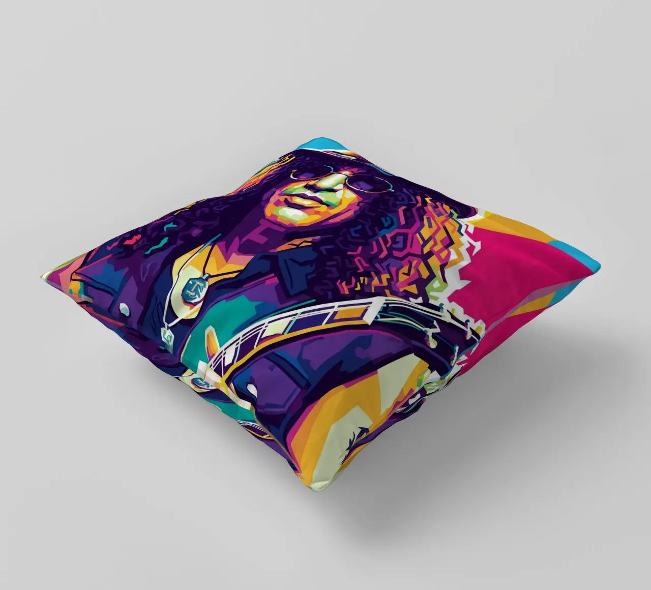 Slash - WPAP art style (4) cuscino da Hantamrata