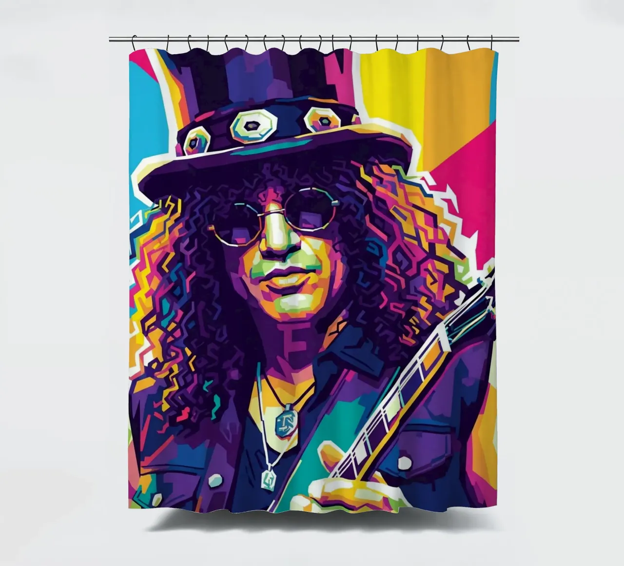 Slash - WPAP art style (4) Duschvorhang von Hantamrata
