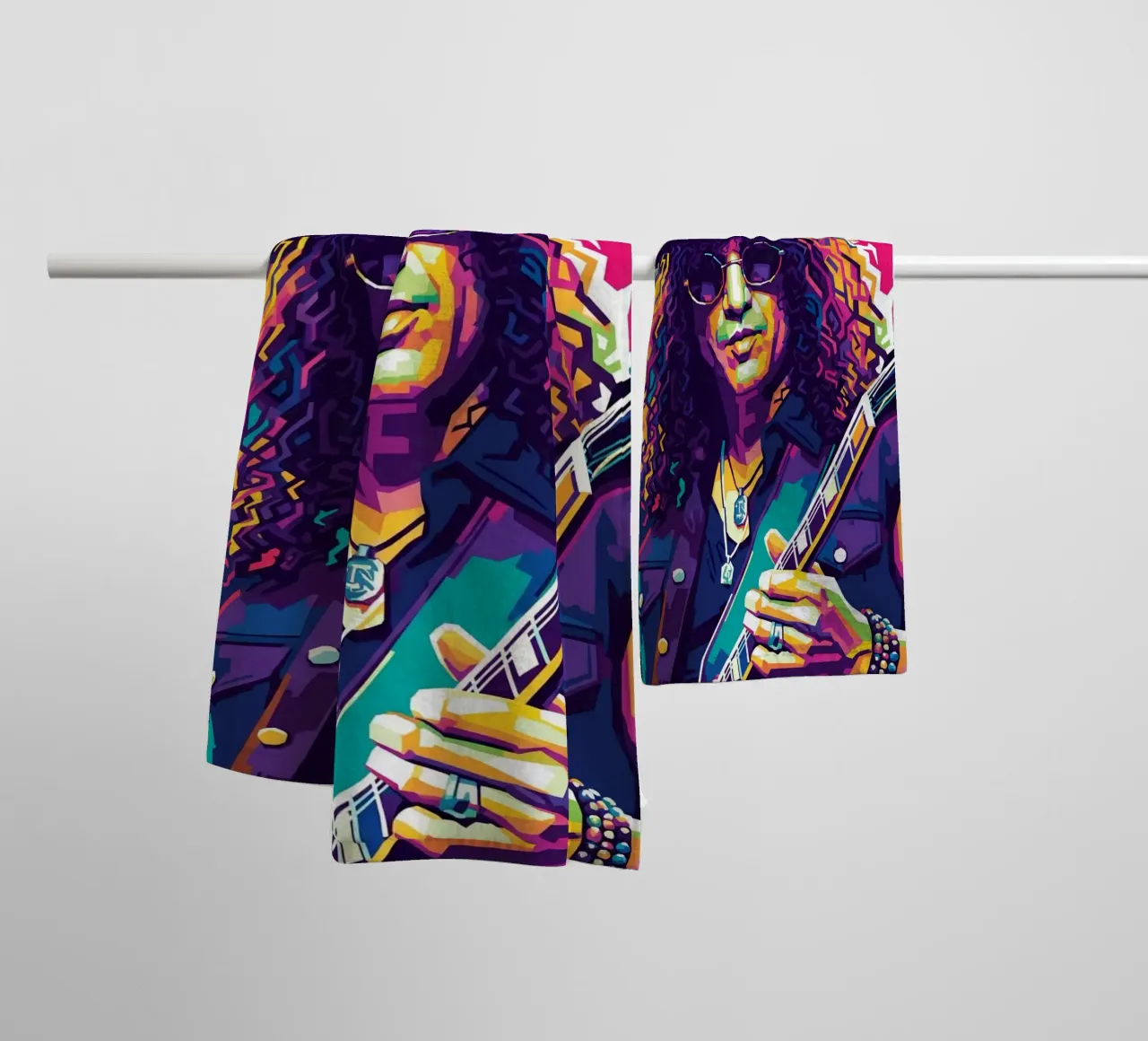 Slash - WPAP art style (4) towel by Hantamrata