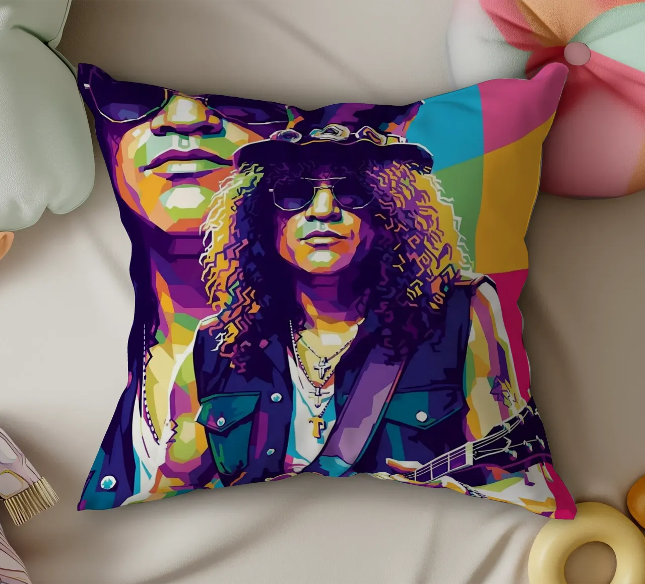 Slash - WPAP art style (5) cuscino da Hantamrata