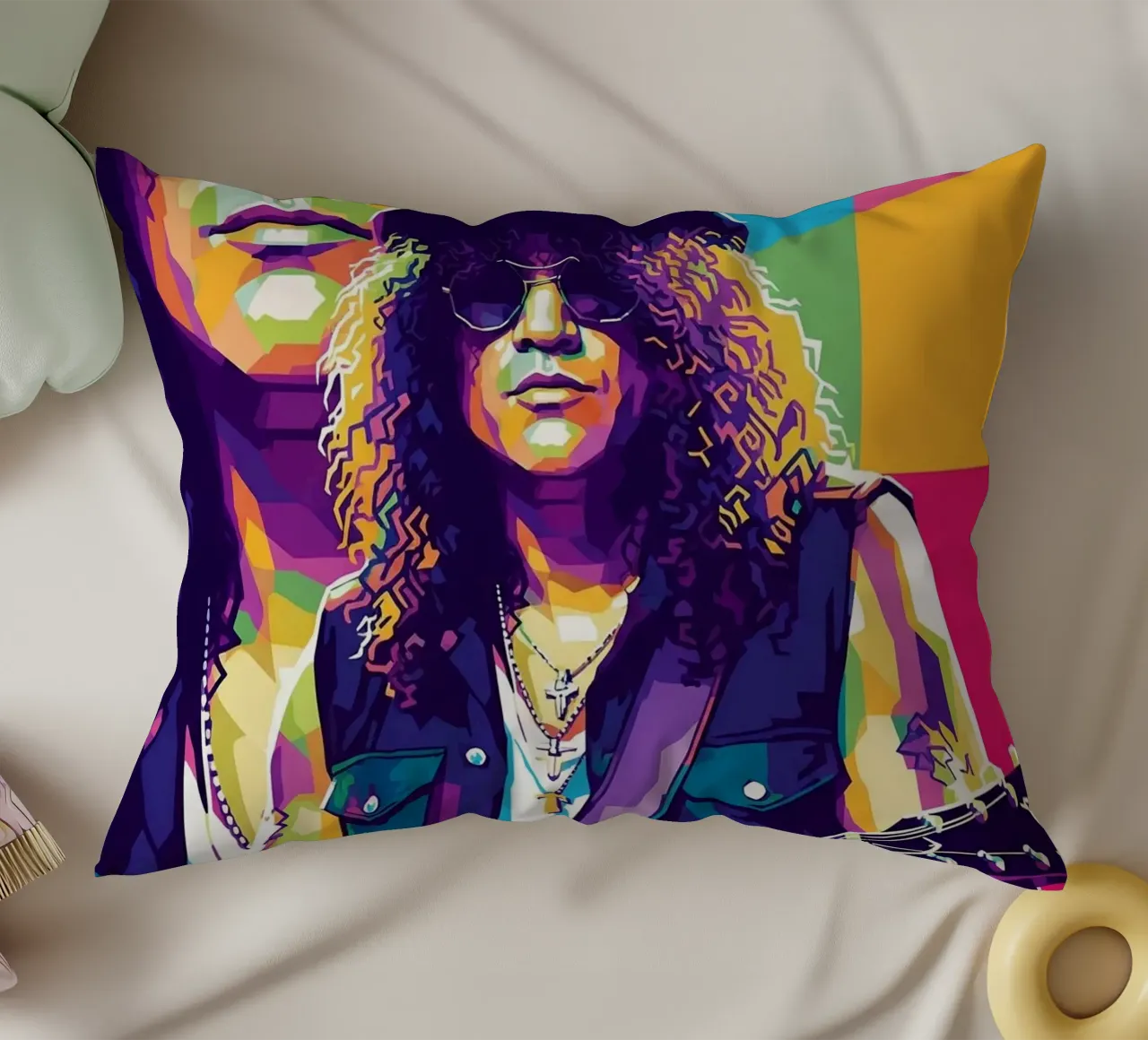 Slash - WPAP art style (5) cuscino da Hantamrata