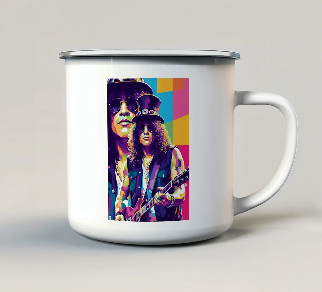 Slash - WPAP art style (5) taza de esmalte de Hantamrata