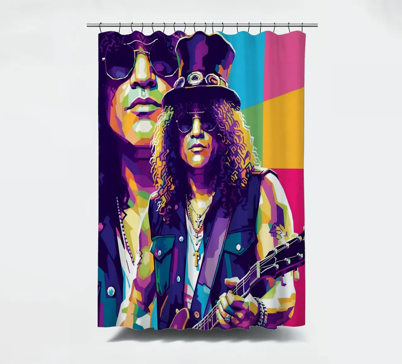 Slash - WPAP art style (5) Duschvorhang von Hantamrata