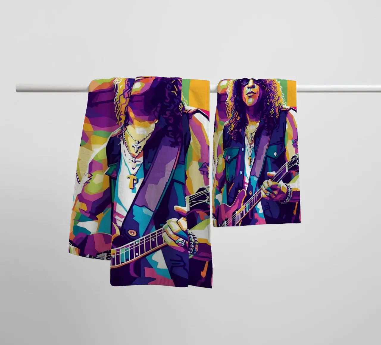 Slash - WPAP art style (5) Handtuch von Hantamrata