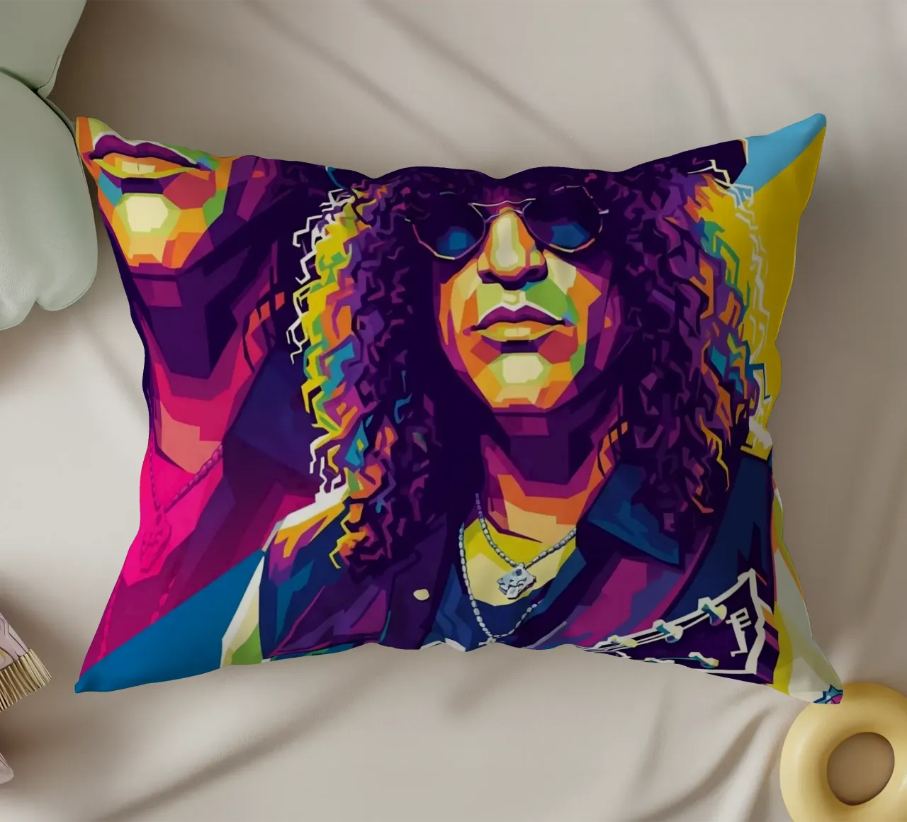 Slash - WPAP art style (6) decorative cushion by Hantamrata