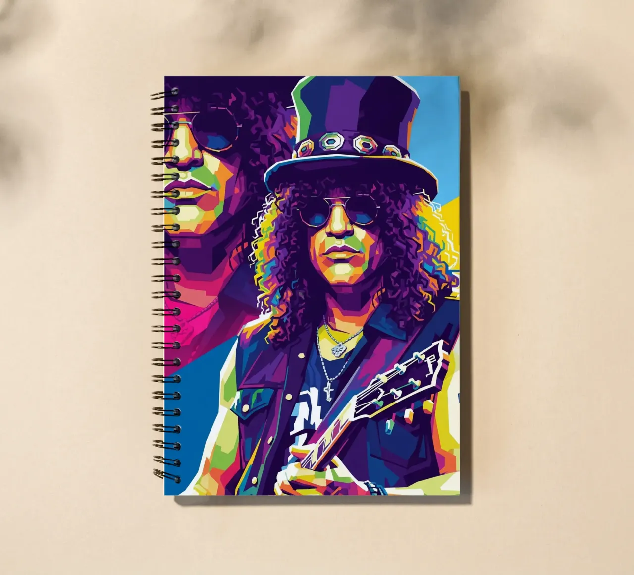 Slash - WPAP art style (6) spiral notebook by Hantamrata
