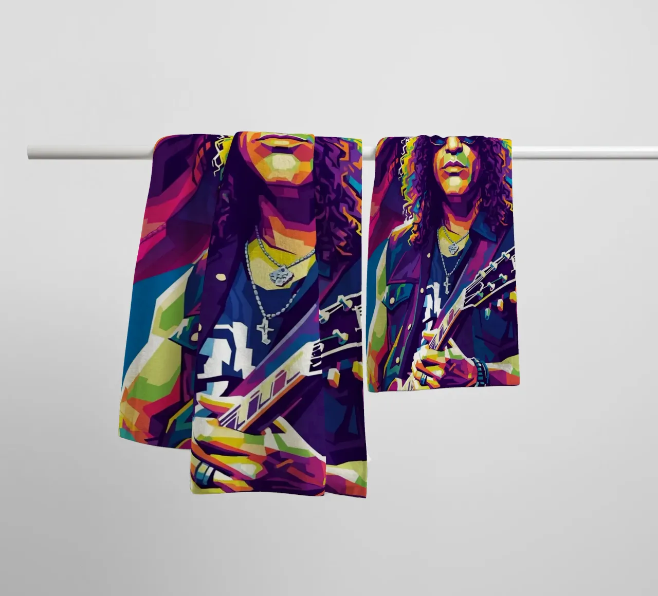 Slash - WPAP art style (6) towel by Hantamrata