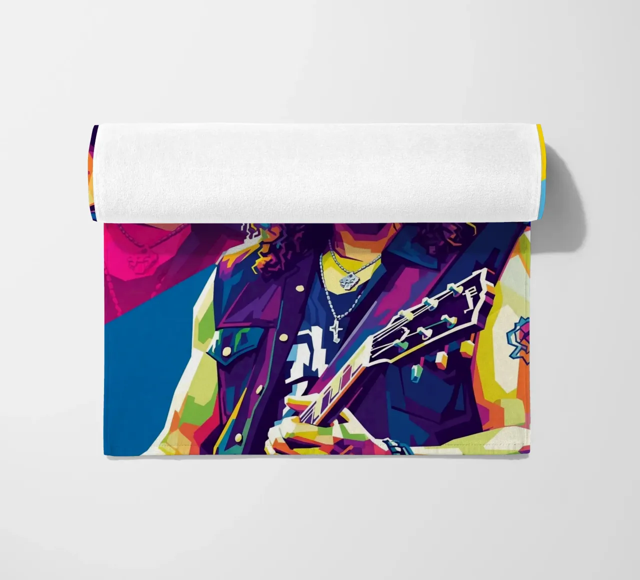 Slash - WPAP art style (6) beach towel by Hantamrata