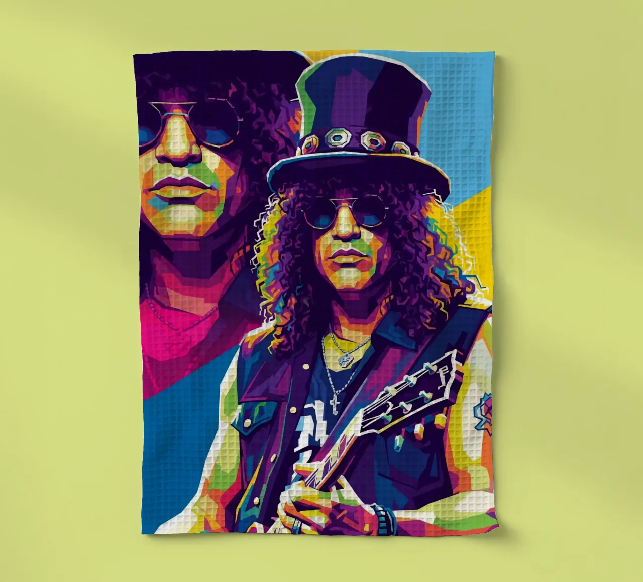 Slash - WPAP art style (6) tea towel by Hantamrata