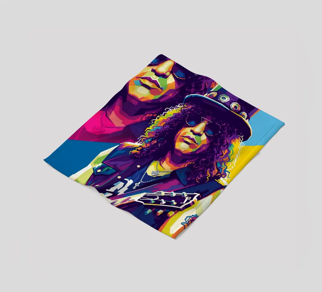 Slash - WPAP art style (6) fleece blanket by Hantamrata