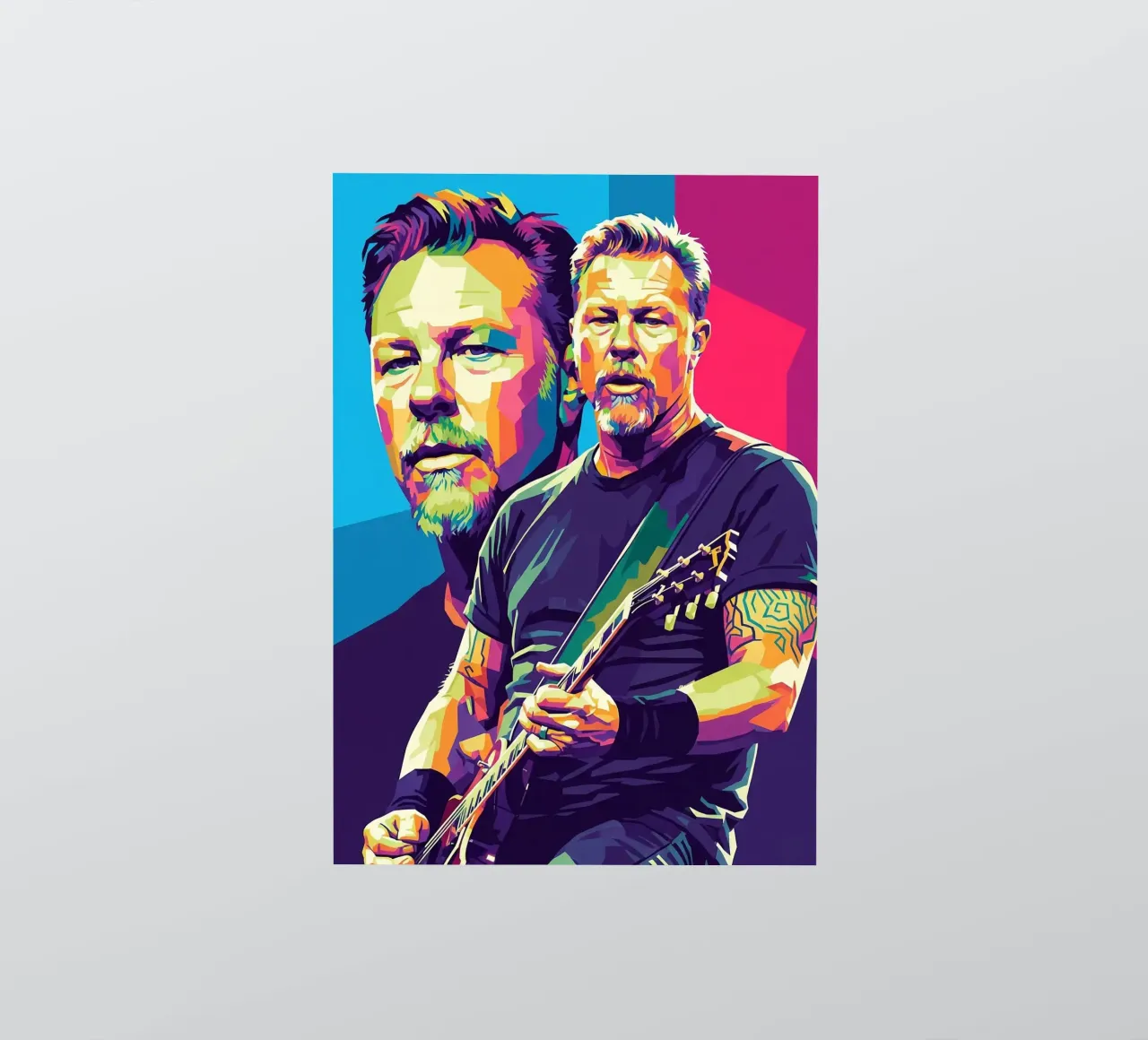 James Hetfield- WPAP art style adesivo da Hantamrata