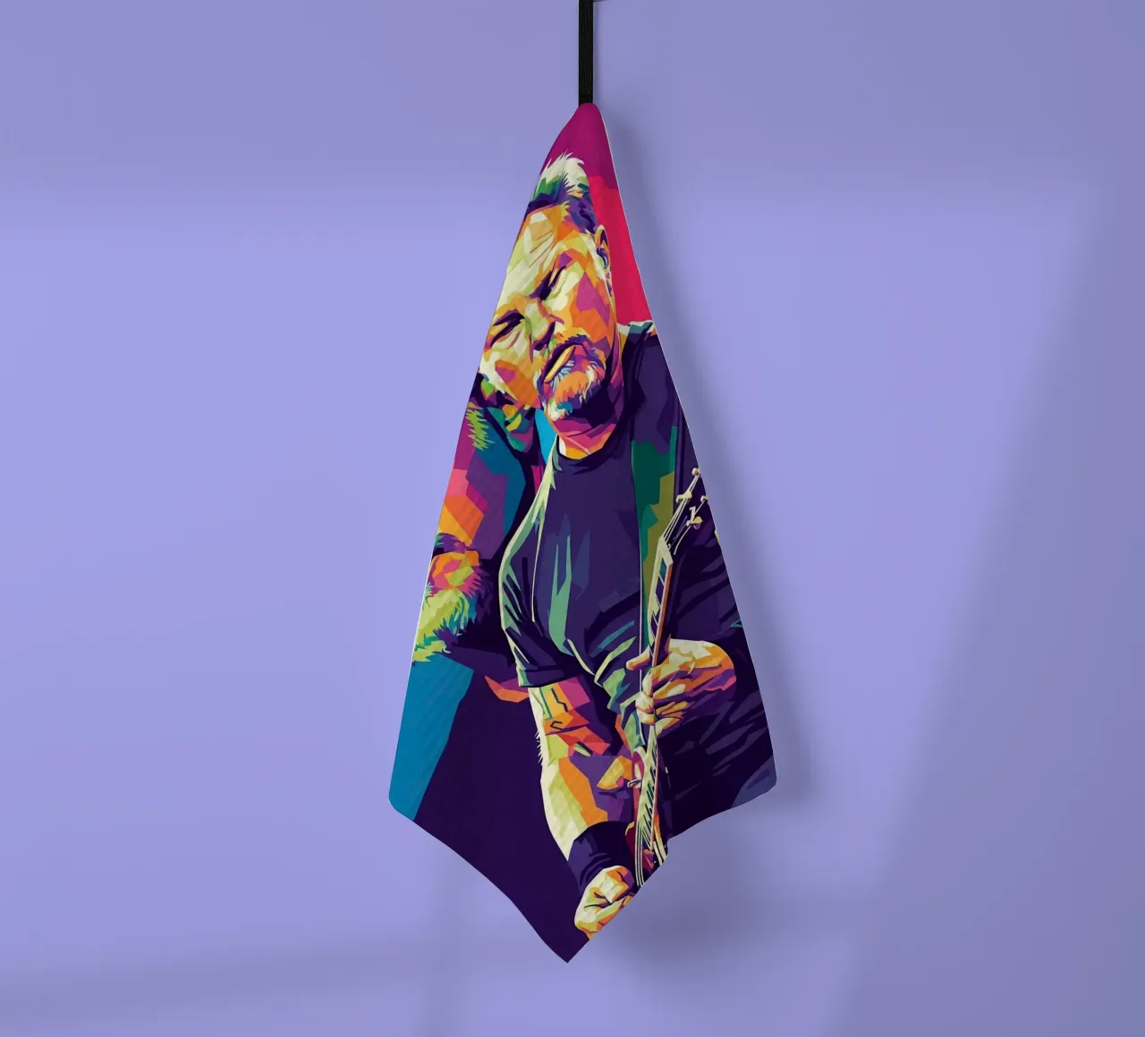 James Hetfield- WPAP art style Geschirrtuch von Hantamrata