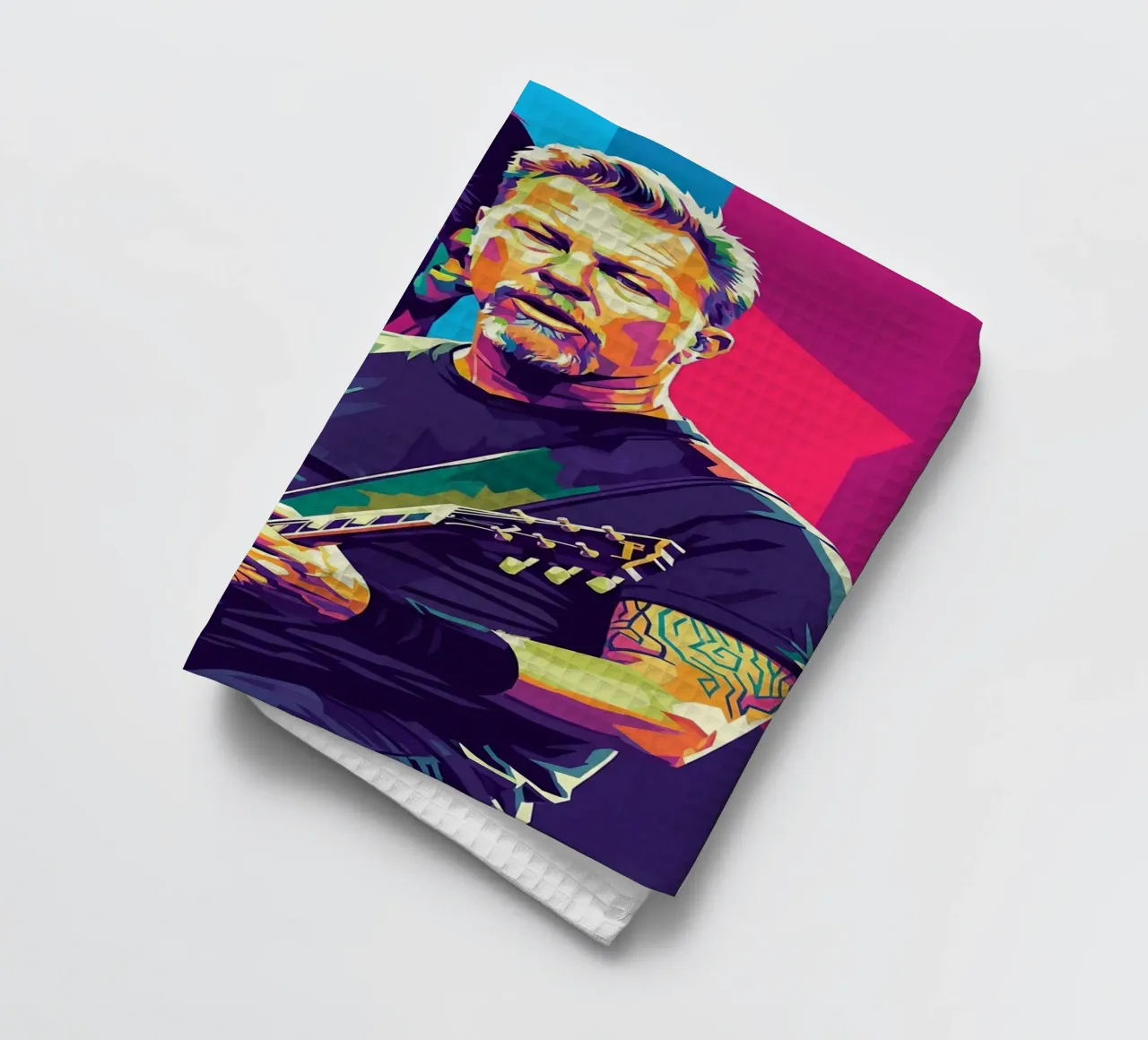 James Hetfield- WPAP art style Geschirrtuch von Hantamrata